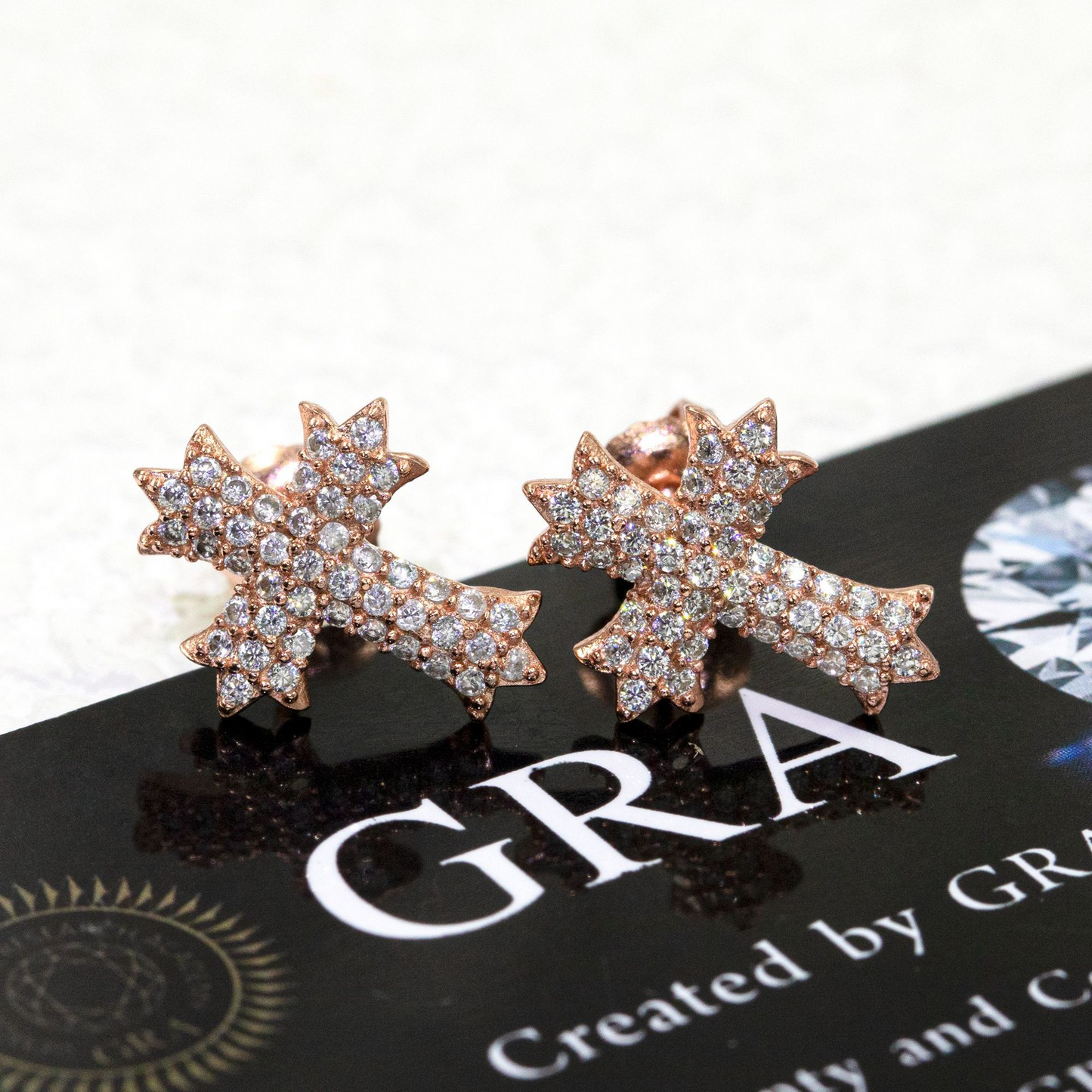 Bubble Letter Silver Moissanite VVS Chrome Cross Stud Earring for Men Hip Hop Jewelry