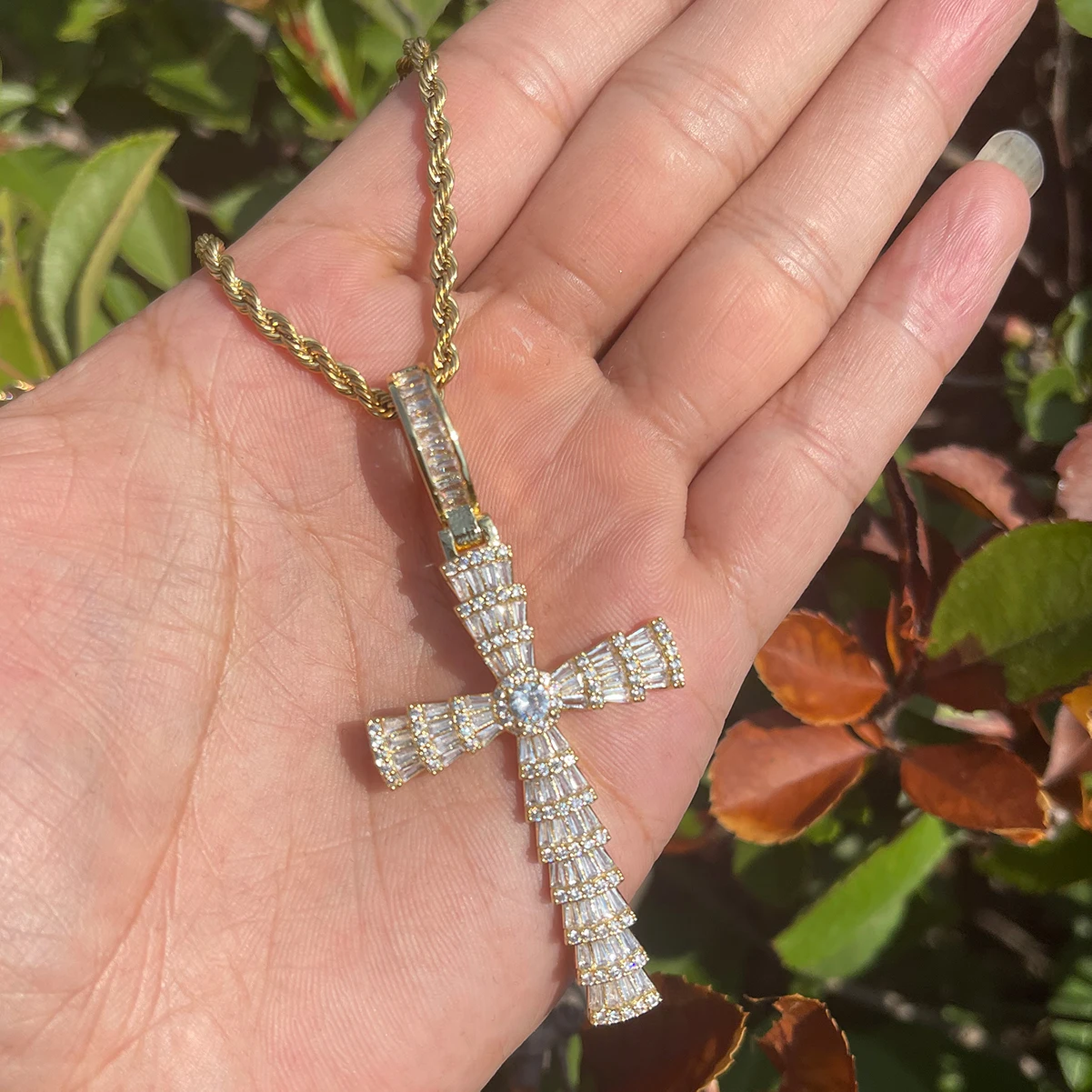 Bubble Letter Iced Out Necklace for Men Stack Till They Kill Me Pendant 5A Cubic Ziconia Real Gold Plated Hip Hop Jewelry