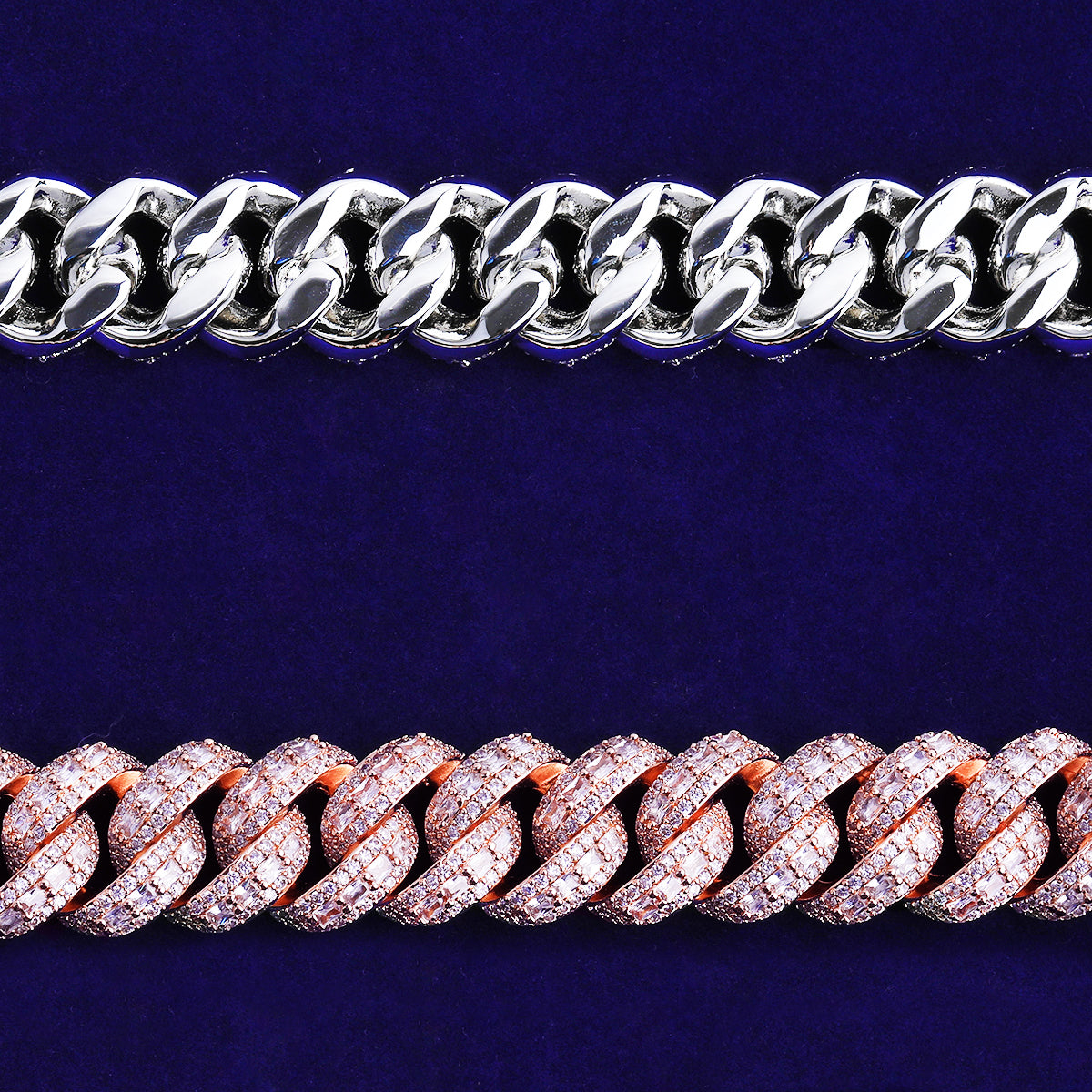 Bubble Letter Iced Out Cuban Link Bracelet for Men 5A Cubic Zirconia Gold Plated Hip Hop Jewelry Baguette Clasp