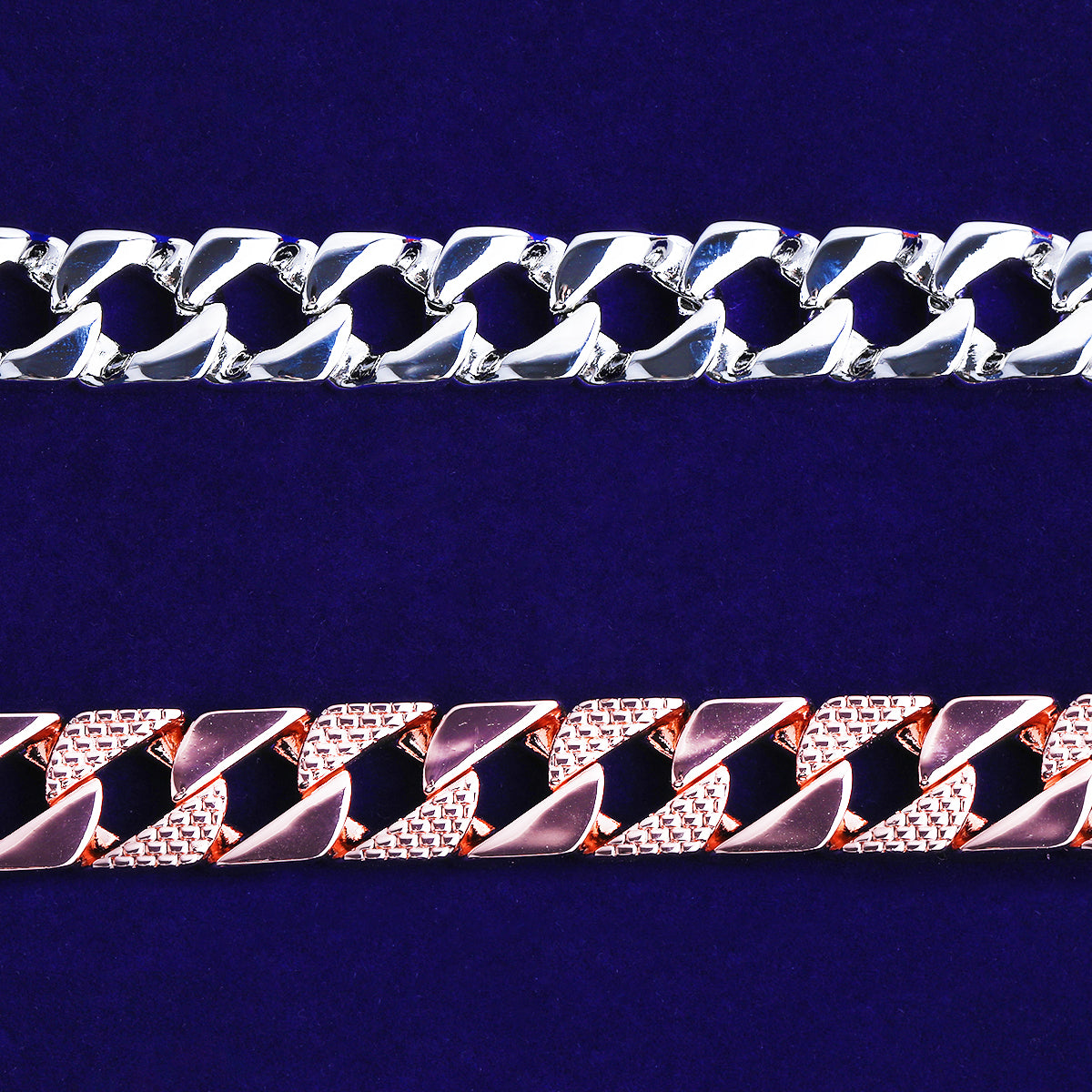 Bubble Letter Semi Patterned Cuban Link Bracelet for Men Copper Gold Plated Hip Hop Jewelry Albert Clasp