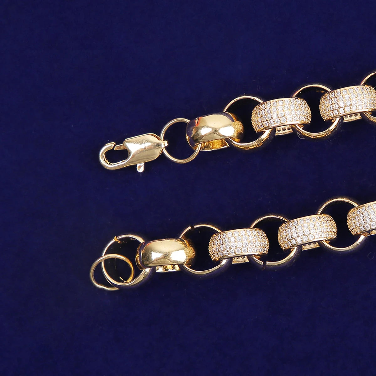 Bubble Letter Cuban Link Chain for Men Necklace Real Gold Plated Charms Hip Hop Fashion Jewelry 2021 Trend