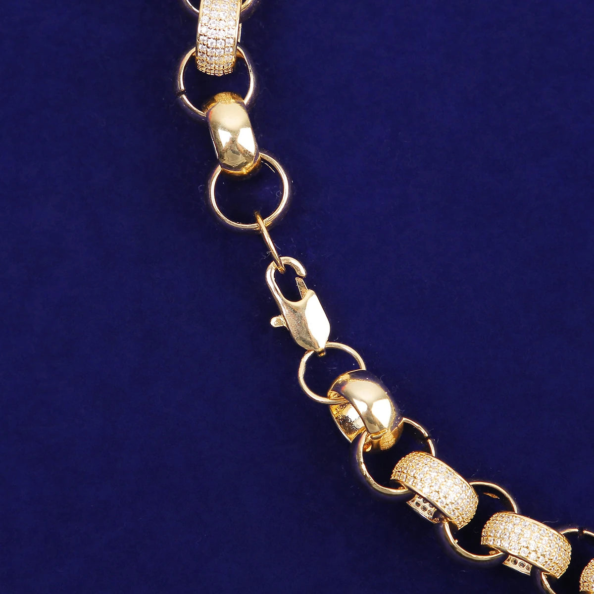 Bubble Letter Cuban Link Chain for Men Necklace Real Gold Plated Charms Hip Hop Fashion Jewelry 2021 Trend