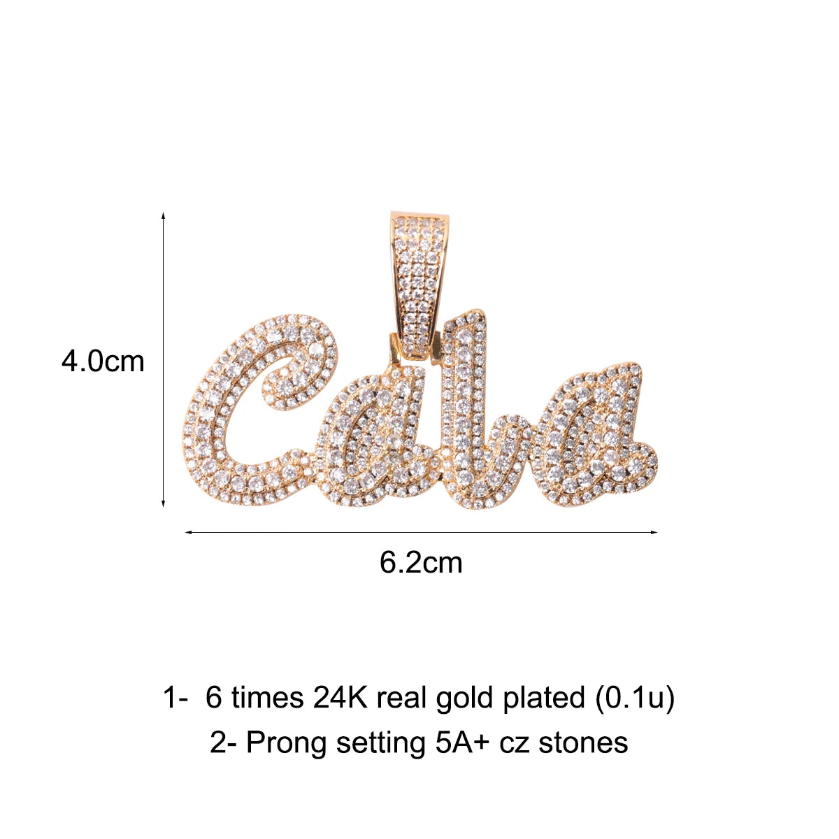 Bubble Letter Customized Name Necklace for Men Charms Chain Iced Out Jewelry Hip Hop Fashion Gift