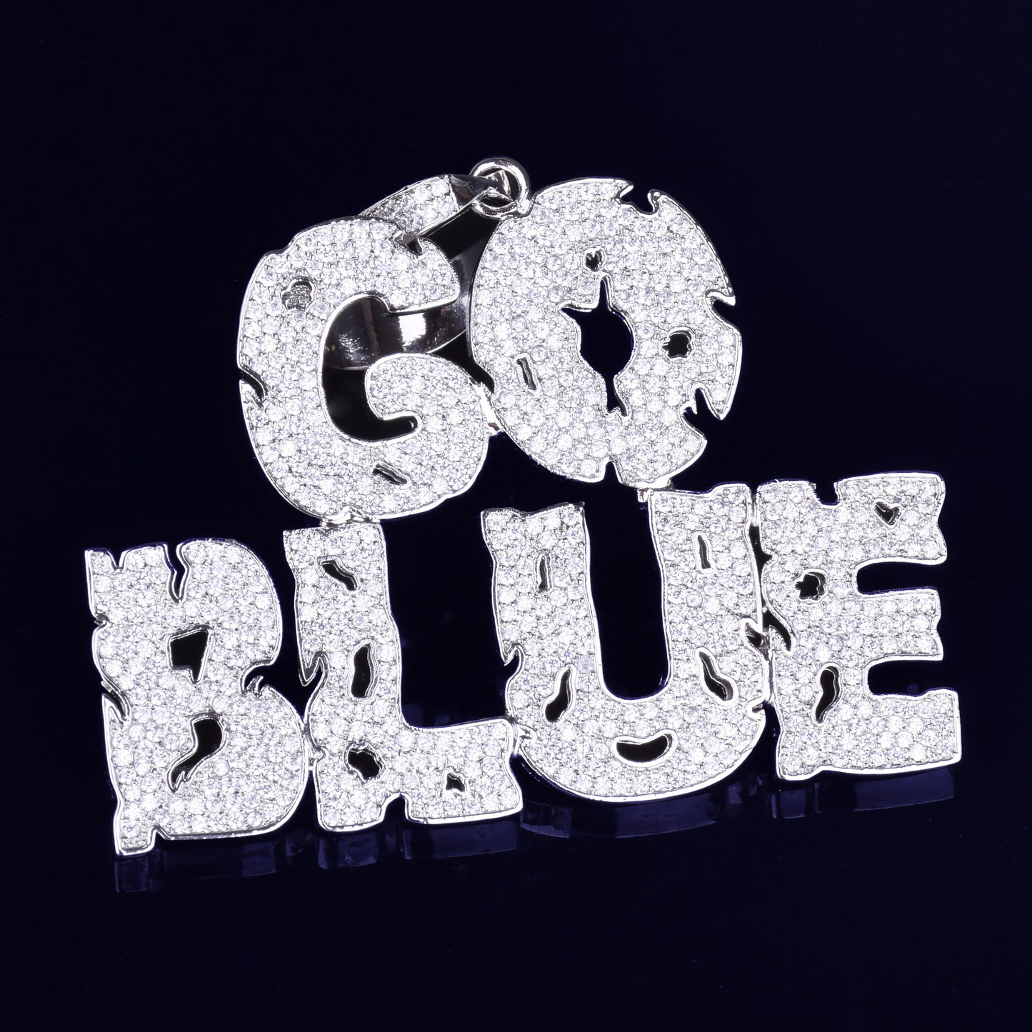 Custom Name Coin Hollow Letters Hip Hop Pendant Gold Color Bling Zircon Men's Jewelry