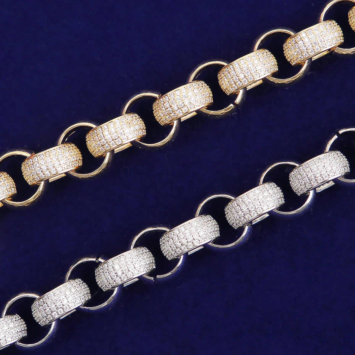 Bubble Letter Cuban Link Chain for Men Necklace Real Gold Plated Charms Hip Hop Fashion Jewelry 2021 Trend