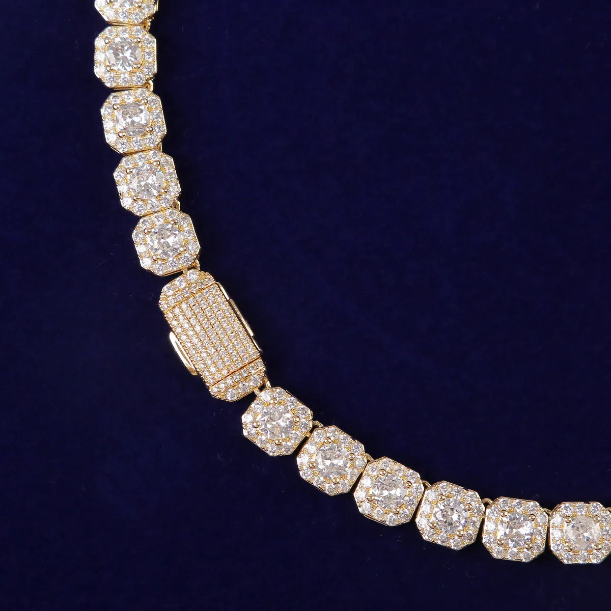 Cursive Letters Pendant Men's Gold Color Plated Hip Hop Solid Back Necklace Jewelry