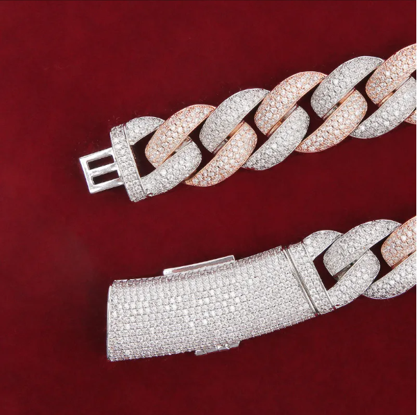 Bubble Letter Miami Cuban Link Chain Man Necklace Hip Hop Jewelry Iced Out Christmas Gifts 2021 Trend