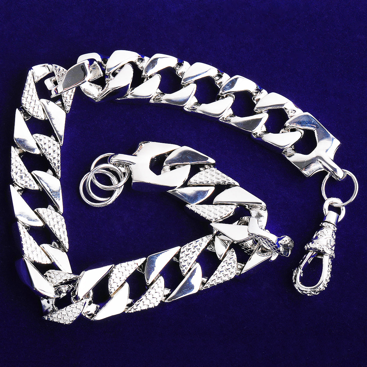 Bubble Letter Semi Patterned Cuban Link Chain for Men Necklace Choker Copper Gold Plated Hip Hop Jewelry Albert Clasp