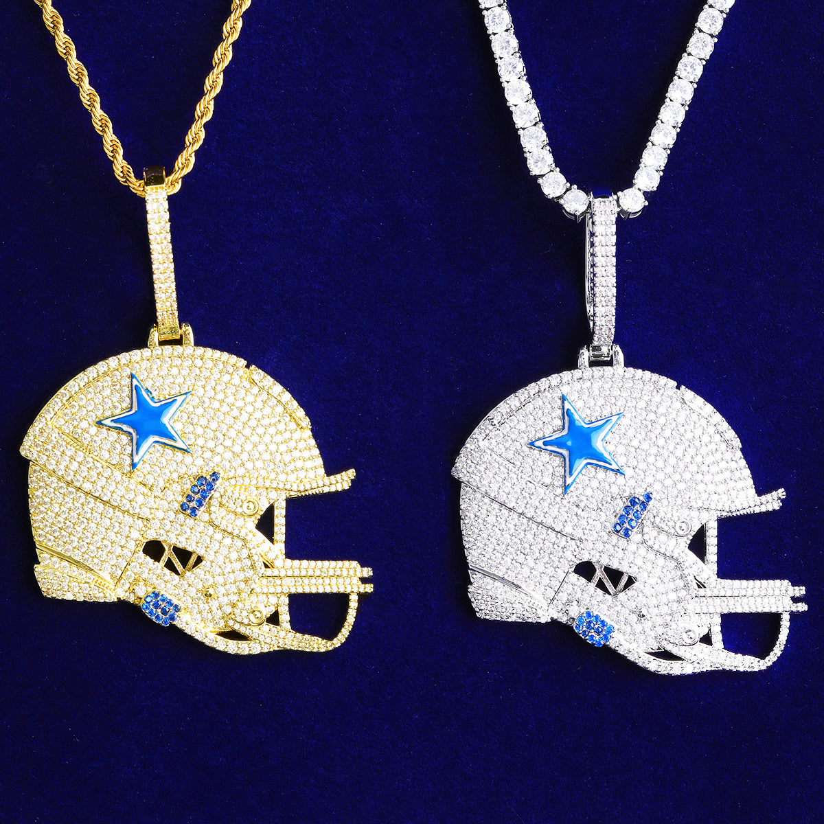 Bubble Letter Iced Out Base Ball Cap Necklace Pendant for Men 5A Cubic Zirconia Hip Hop Jewelry
