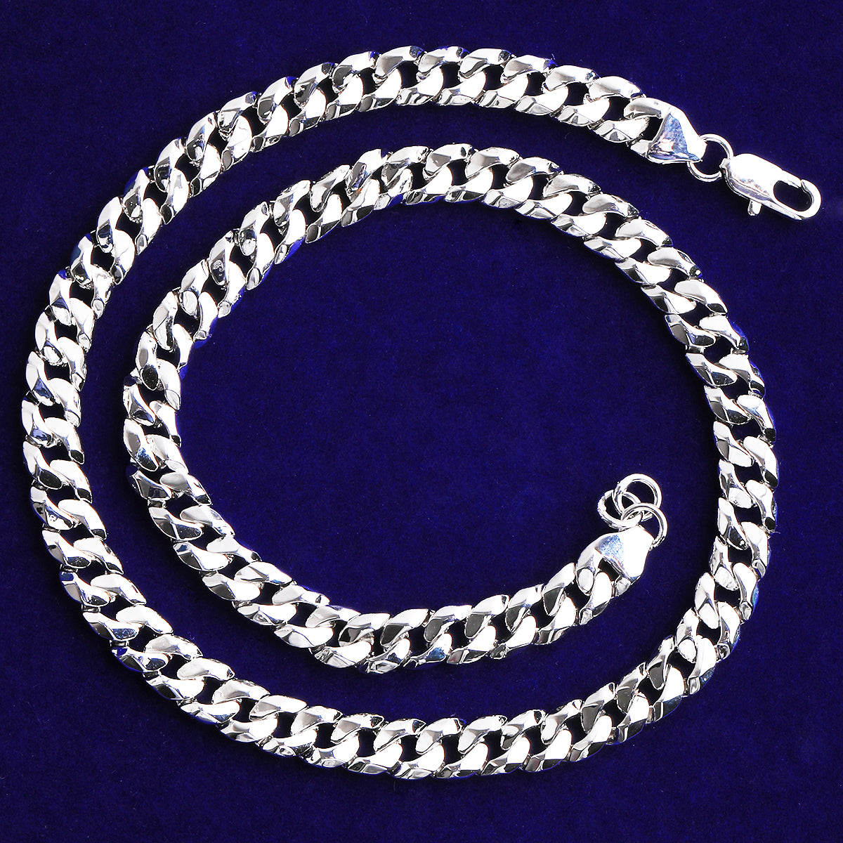 Bubble Letter Cuban Link Chain for Men Real Gold Plated Hip Hop Jewelry