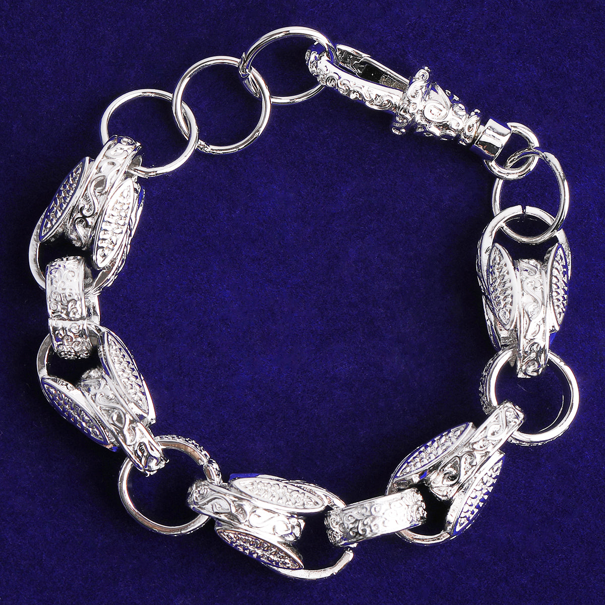 Bubble Letter Tulip Ring Bracelet for Men 5A Cubic Zirconia Gold Plated Hip Hop Jewelry Albert Clasp