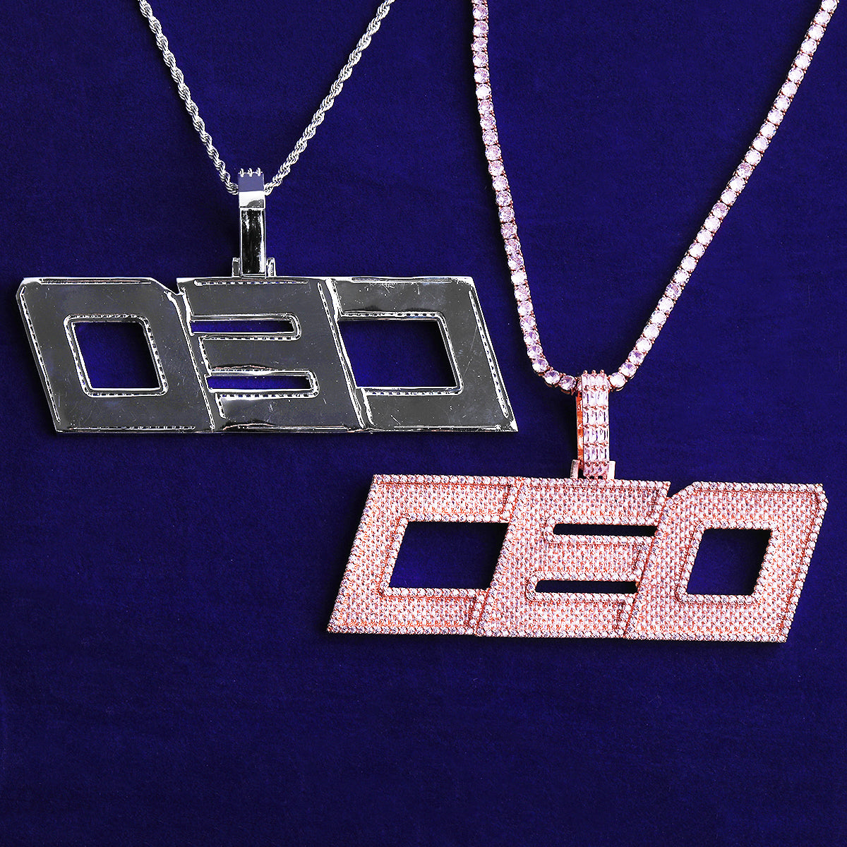 Bubble Letter Iced Out Custom Name Necklace Pendant for Men 5A Cubic Zirconia Hip Hop Jewelry
