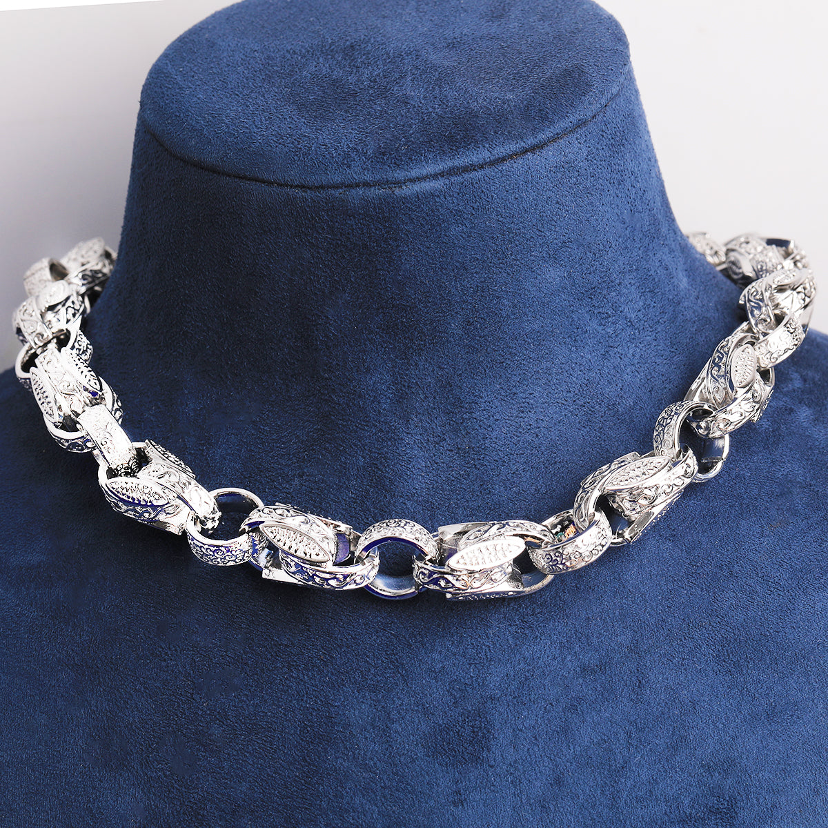 Bubble Letter Tulip Ring Chain for Men Necklace Choker 5A Cubic Zirconia Gold Plated Hip Hop Jewelry