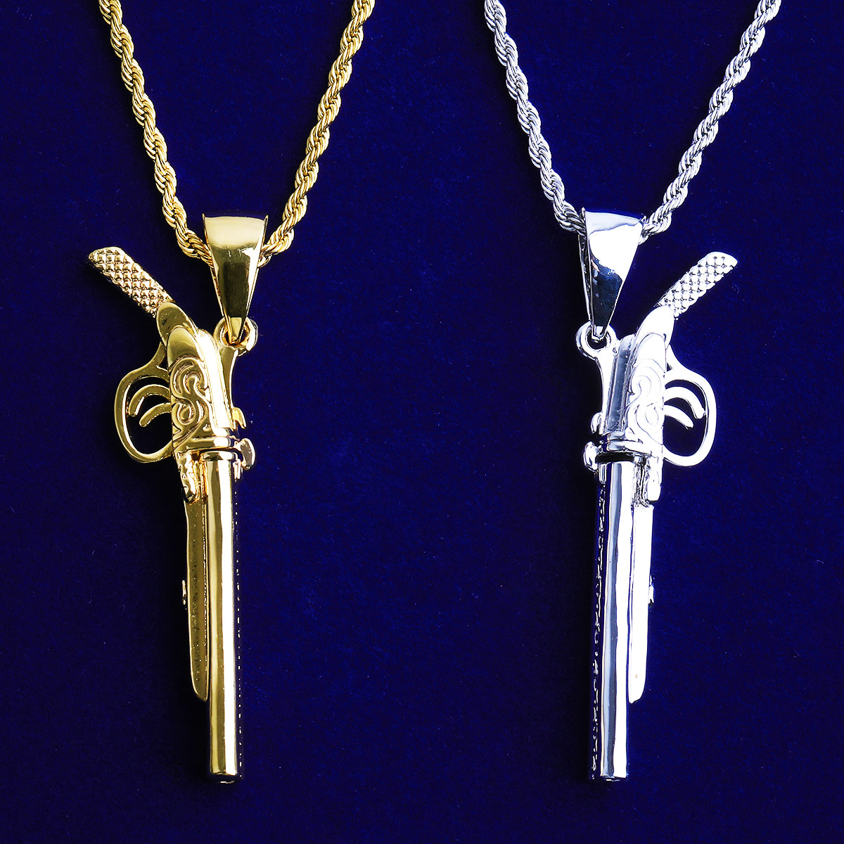 Bubble Letter Cute Gang Necklace Pendant for Men Real Gold Plated Hip Hop Jewelry