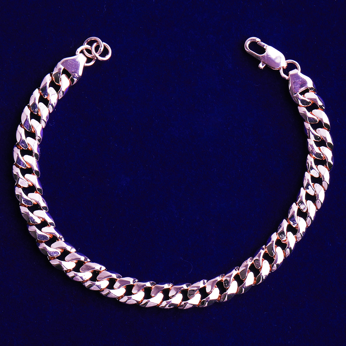 Bubble Letter Cuban Link Bracelet for Men Real Gold Plated Hip Hop Jewelry