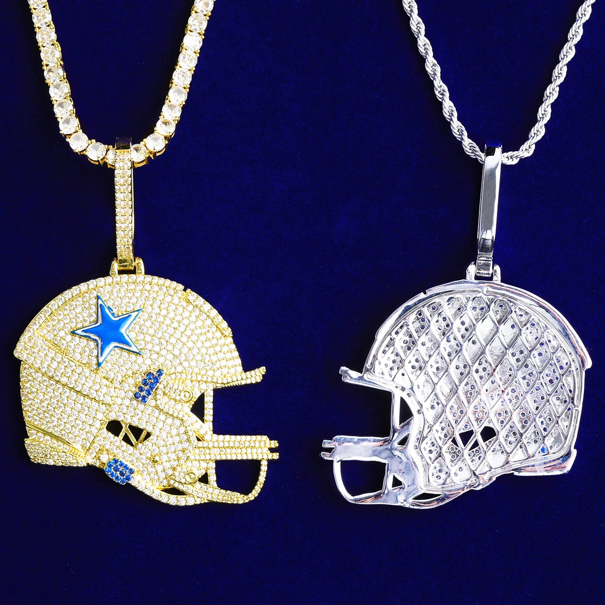 Bubble Letter Iced Out Base Ball Cap Necklace Pendant for Men 5A Cubic Zirconia Hip Hop Jewelry