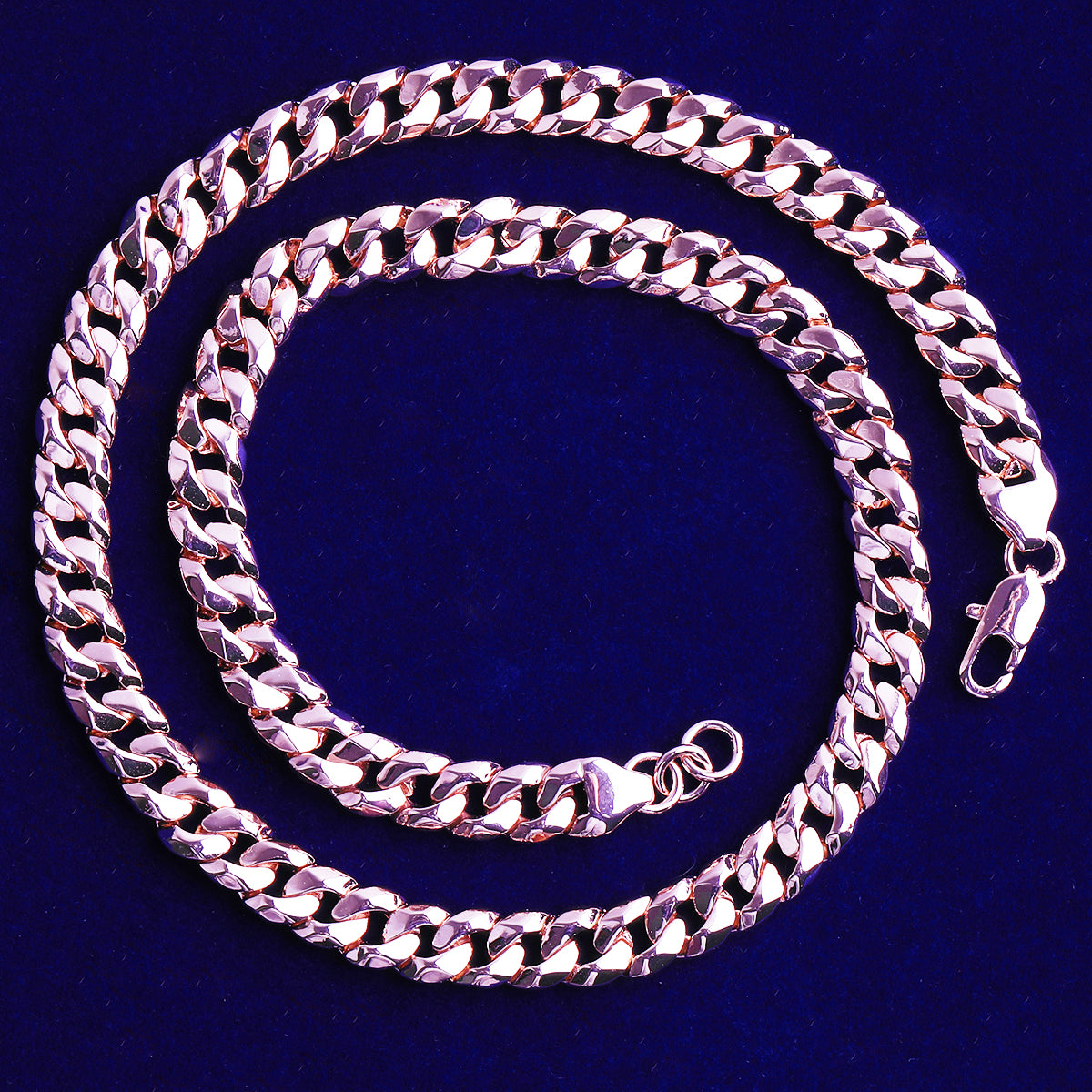 Bubble Letter Cuban Link Chain for Men Real Gold Plated Hip Hop Jewelry