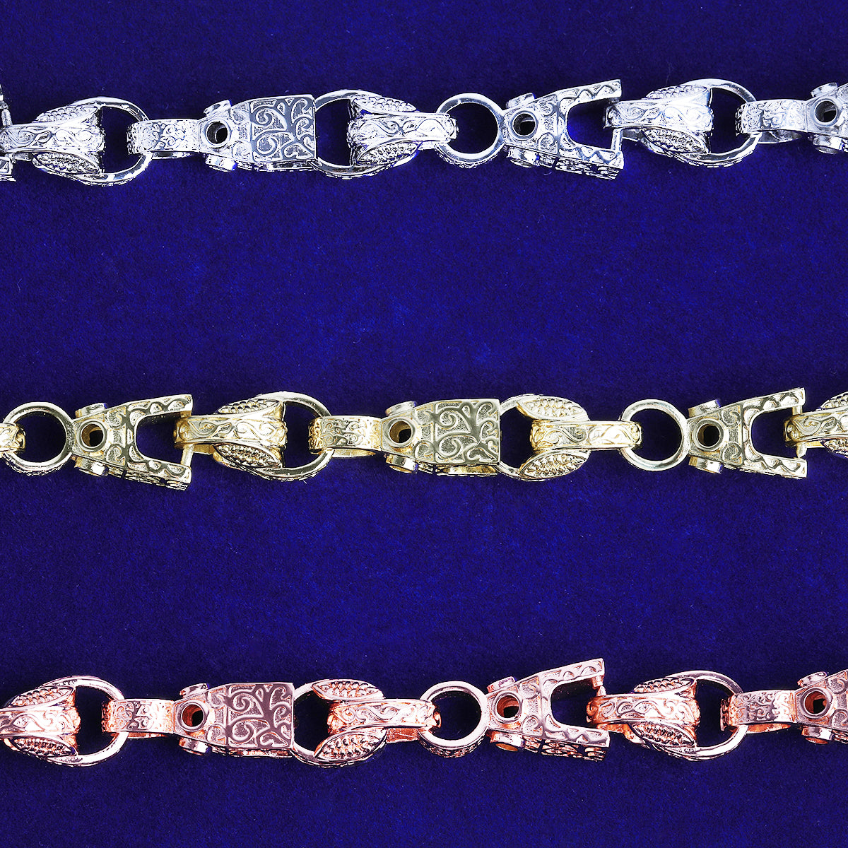 Bubble Letter Iced Out Block Tulip Bracelet for Men Real Copper Gold Plated Hip Hop Jewelry