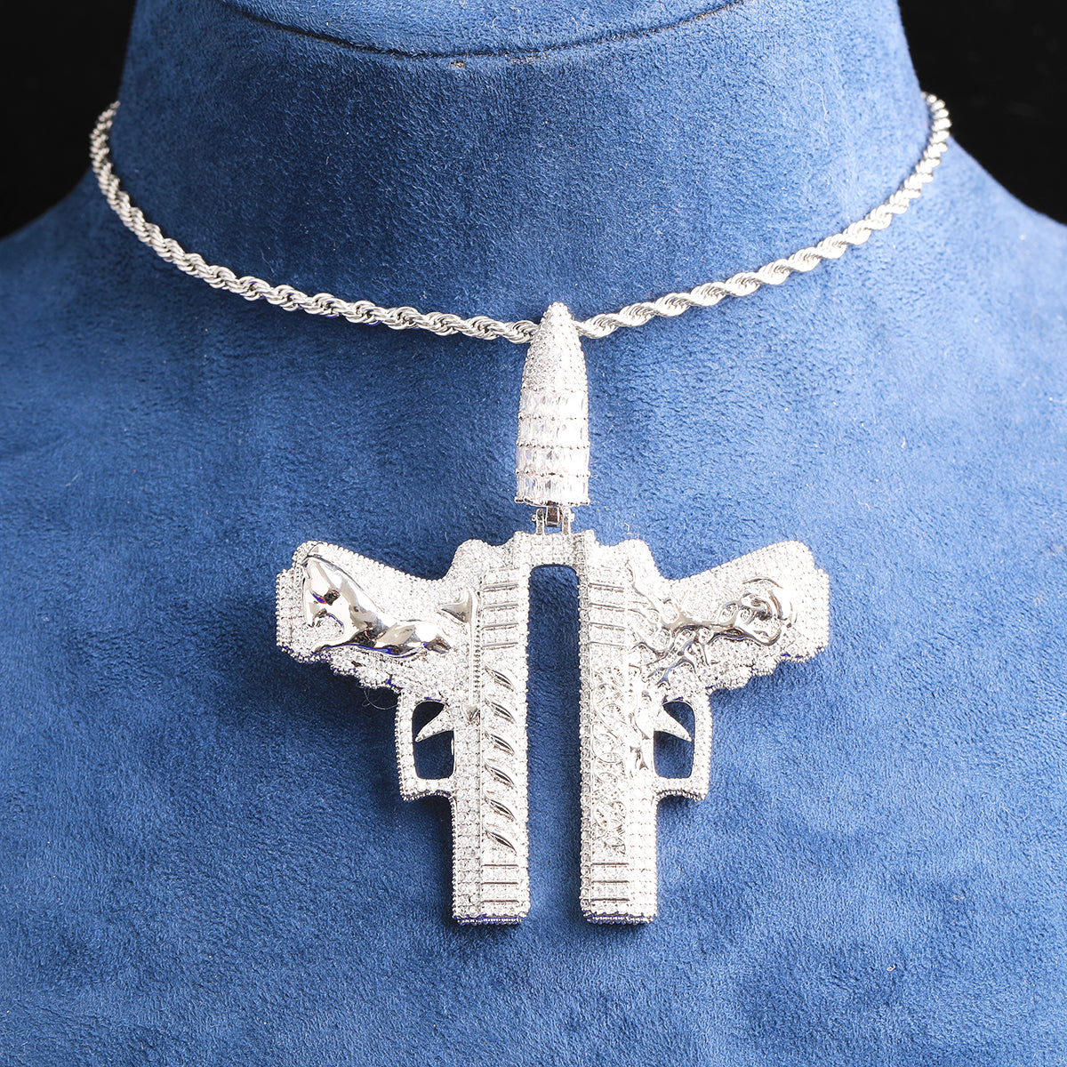 Bubble Letter Luxury Gang for Men Real Gold Plated Copper Cubic Zirconia Hip Hop Jewelry