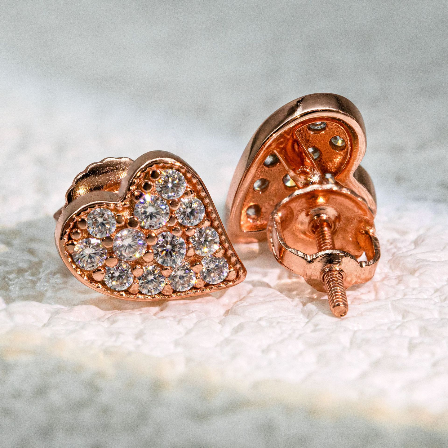 Bubble Letter Silver Moissanite VVS Crooked Stud Earring for Women Hip Hop Jewelry