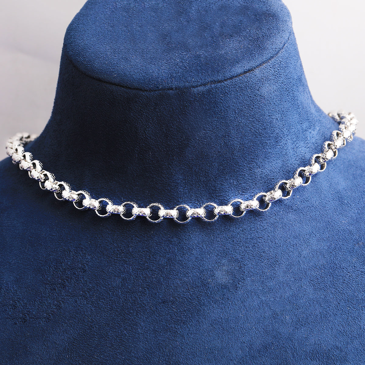 Bubble Letter Diamond Cut Belcher Ring Link Chain for Men Necklace Choker Real Gold Plated Copper Hip Hop Jewelry