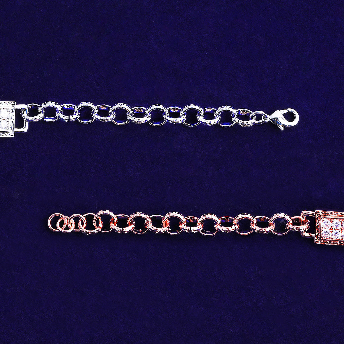 Bubble Letter Belcher Iced Tag Bracelet for Men Gold Plated Hip Hop Jewelry