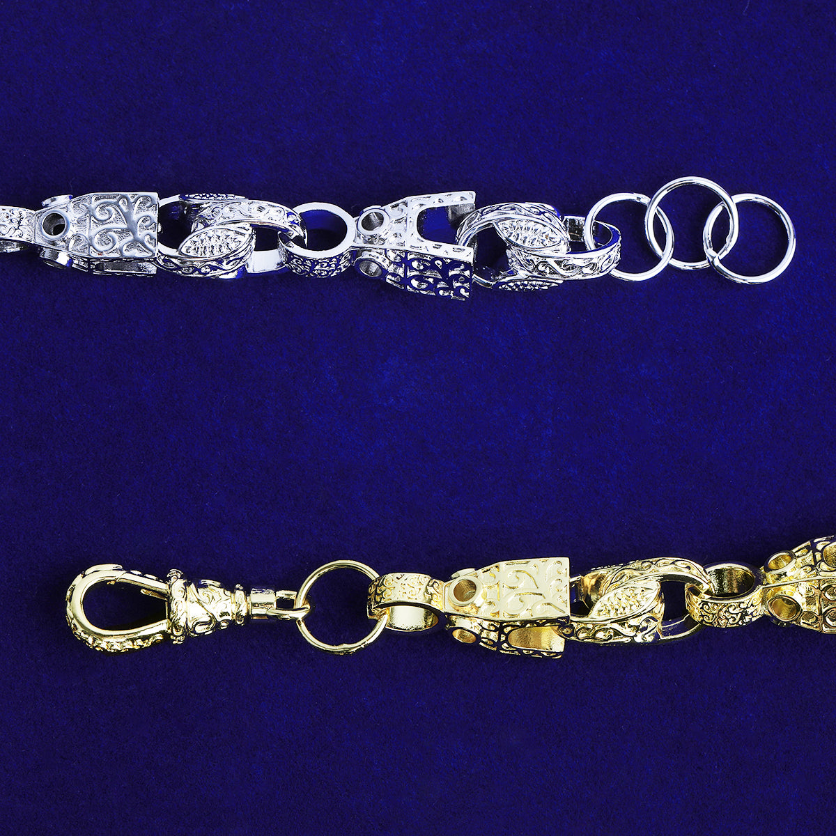 Bubble Letter Iced Out Block Tulip Bracelet for Men Real Copper Gold Plated Hip Hop Jewelry