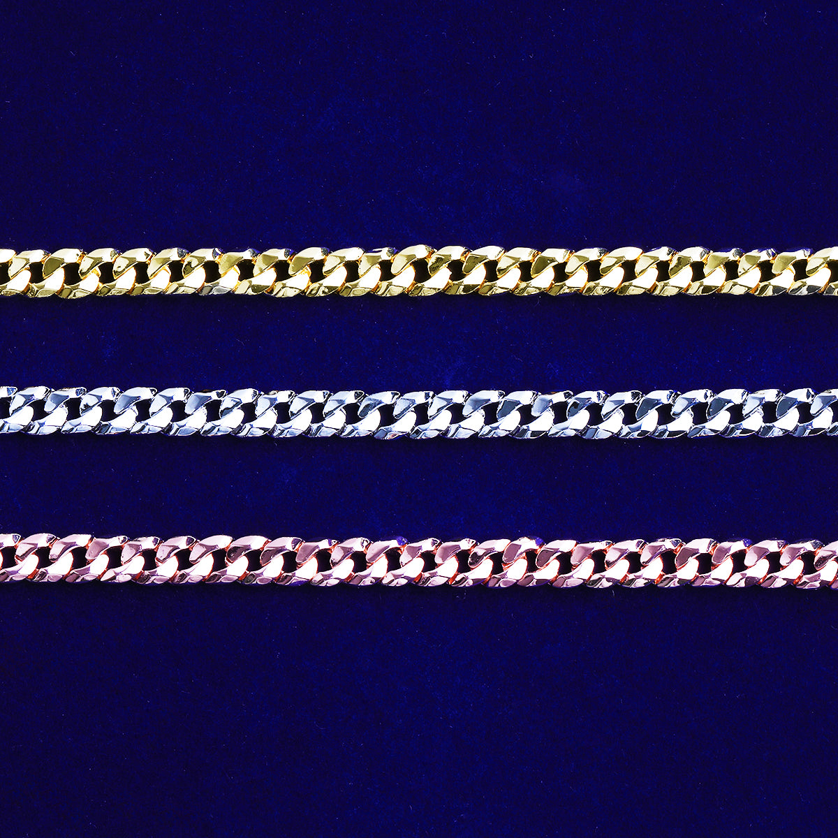 Bubble Letter Cuban Link Chain for Men Real Gold Plated Hip Hop Jewelry