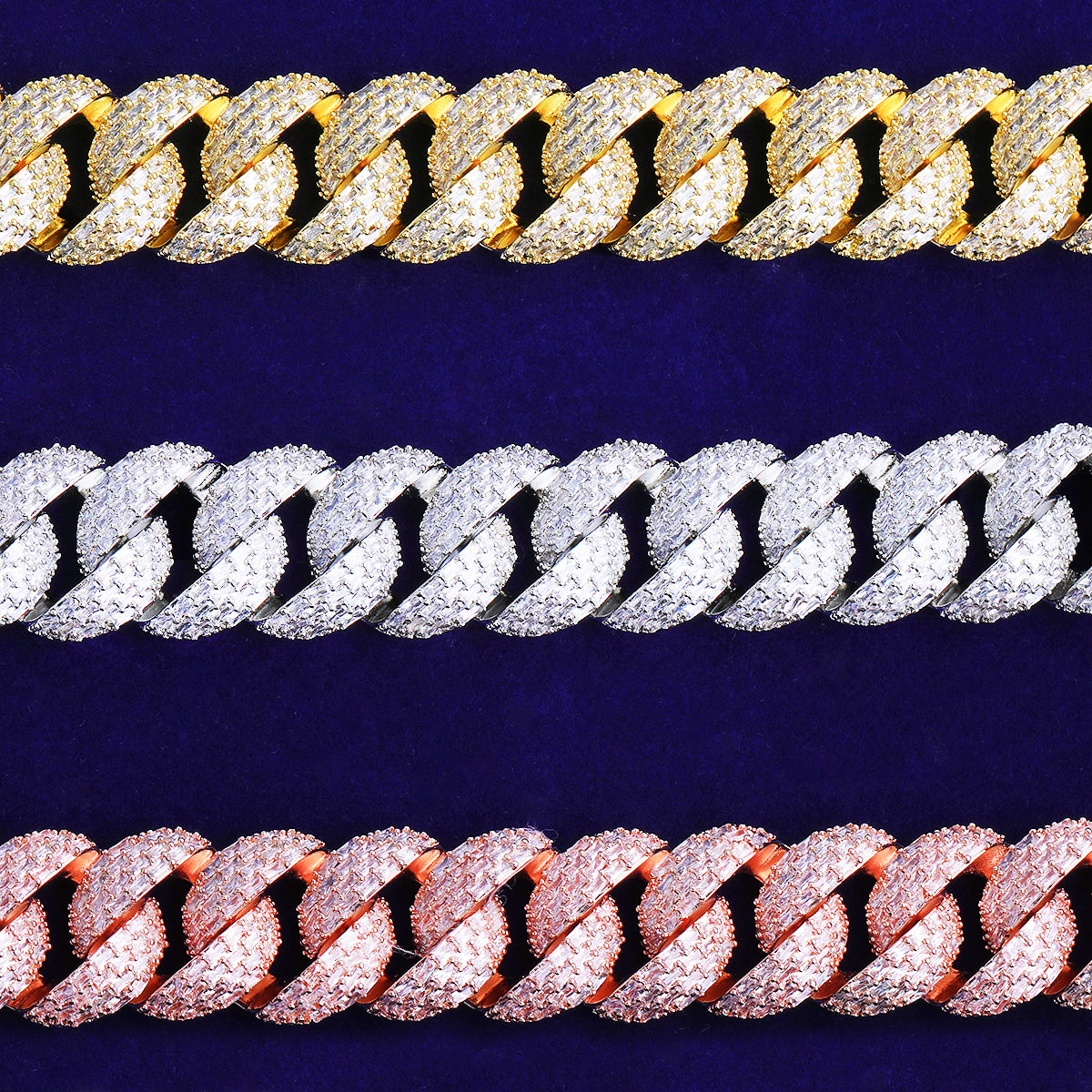 Bubble Letter 25mm Special Clasp Baguette Cuban Link Bracelet for Men 5A Cubic Zirconia Gold Plated Hip Hop Jewelry