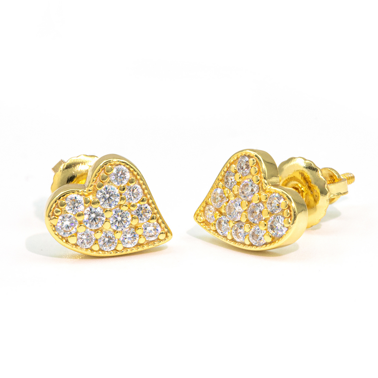 Bubble Letter Silver Moissanite VVS Crooked Stud Earring for Women Hip Hop Jewelry