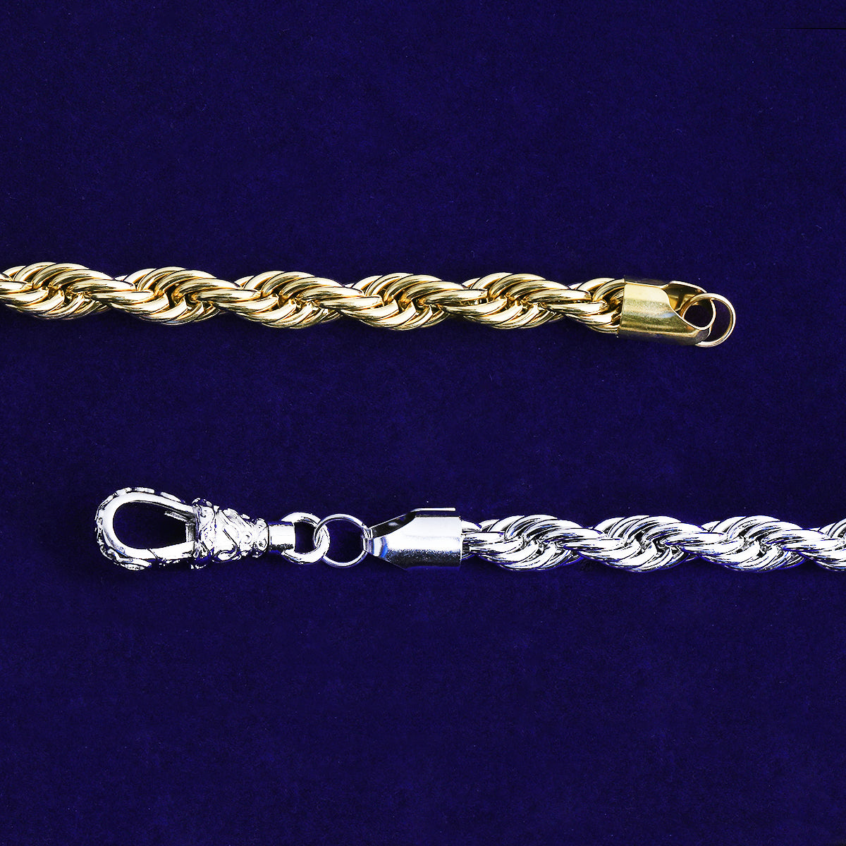 Bubble Letter 10mm Stainless Steel Rope Bracelet for Men PVD Plated Hip Hop Jewelry