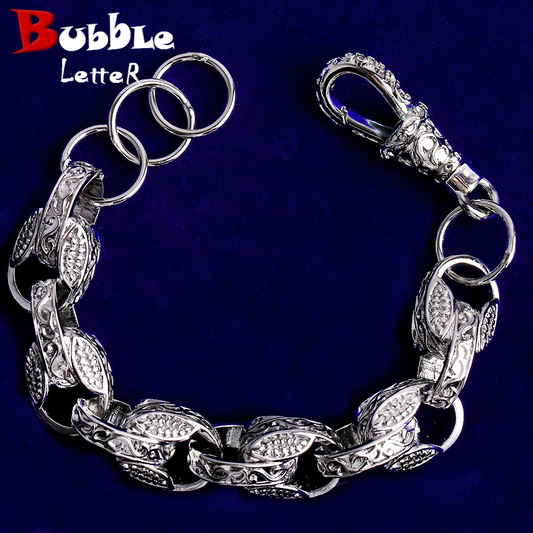 Bubble Letter Iced Out Cross Link Chain for Men Necklace Choker Prong Setting Hip Hop Jewelry