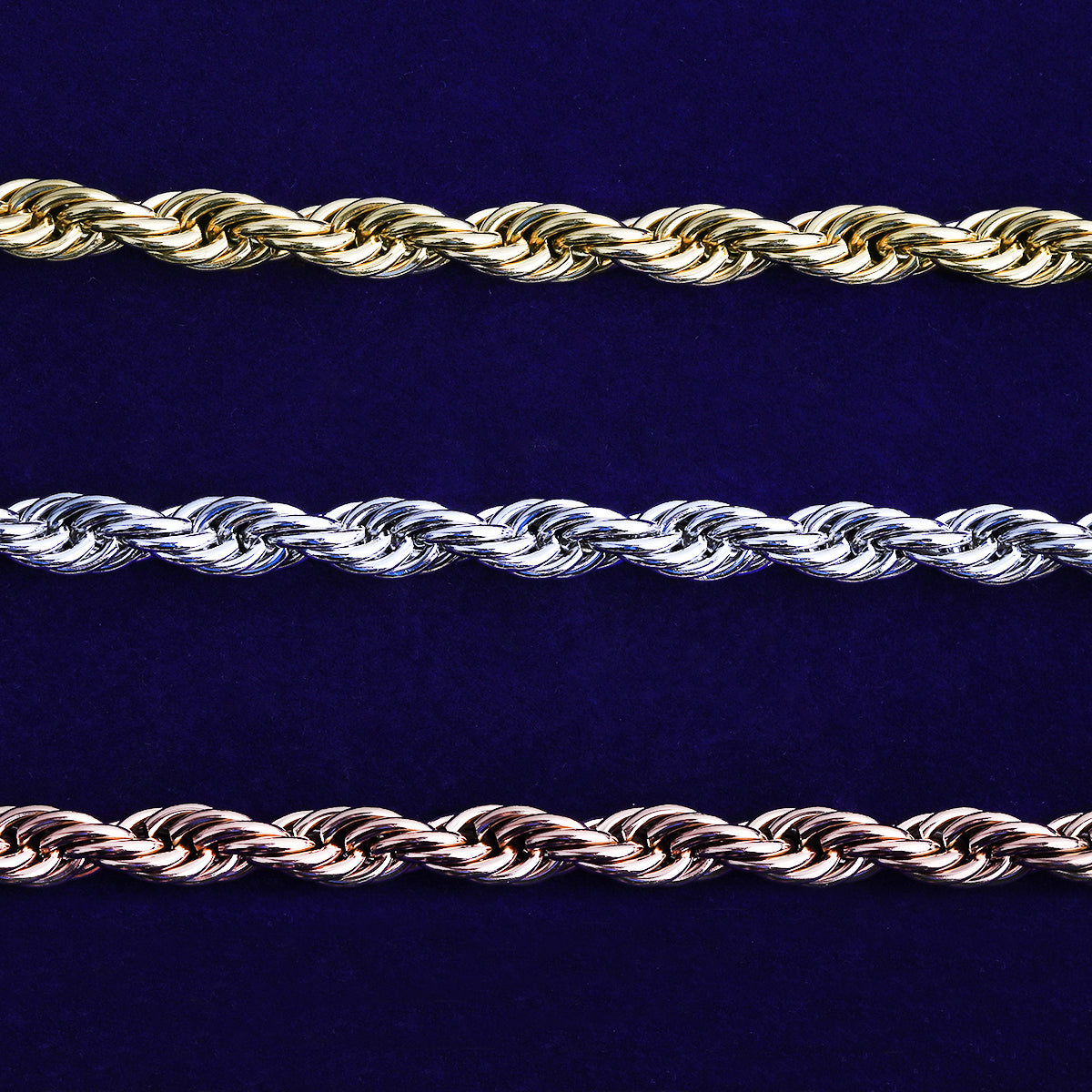 Bubble Letter 10mm Stainless Steel Rope Bracelet for Men PVD Plated Hip Hop Jewelry