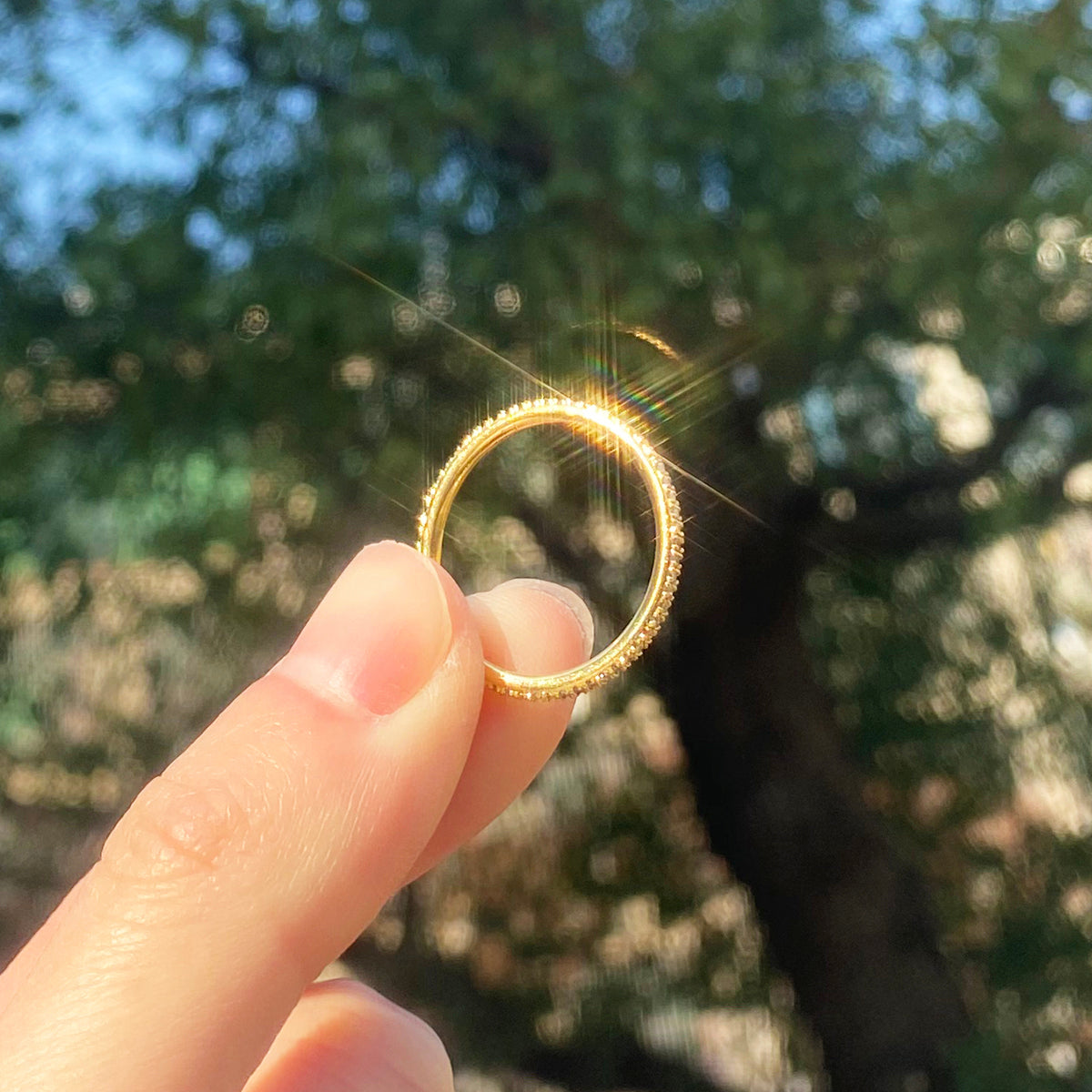 Bubble Letter Iced Out Wedding Ring for Men Real Gold Plated 5A Grade Hip Hop Jewelry