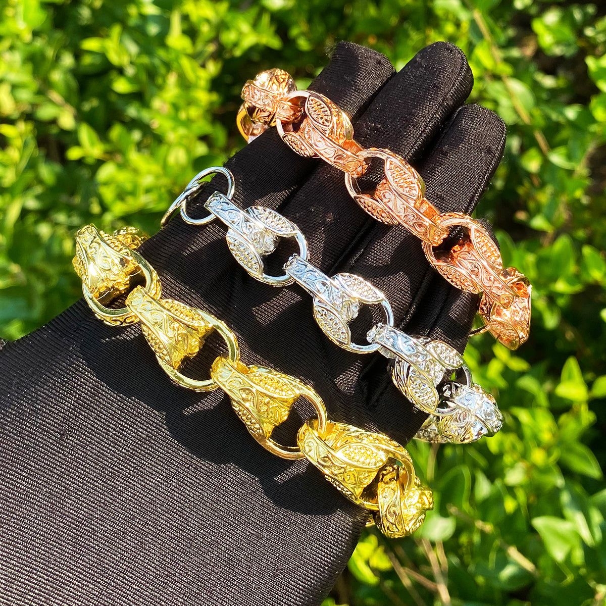 Bubble Letter Iced Out Cross Link Chain for Men Necklace Choker Prong Setting Hip Hop Jewelry