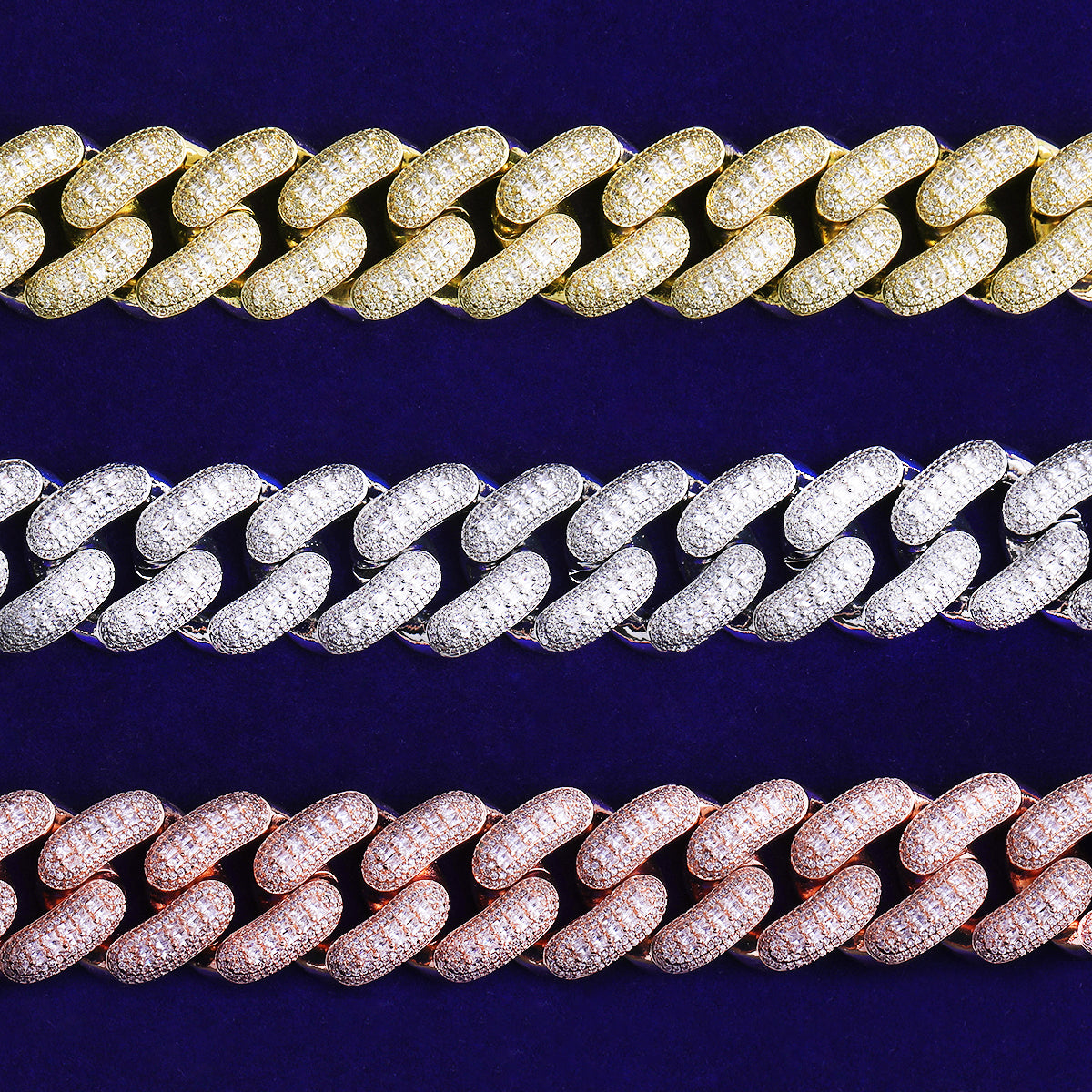 Bubble Letter 32mm Iced Out Thick Heavy Miami Baguette Bracelet for Men 5A Cubic Zirconia Gold Plated Hip Hop Jewelry