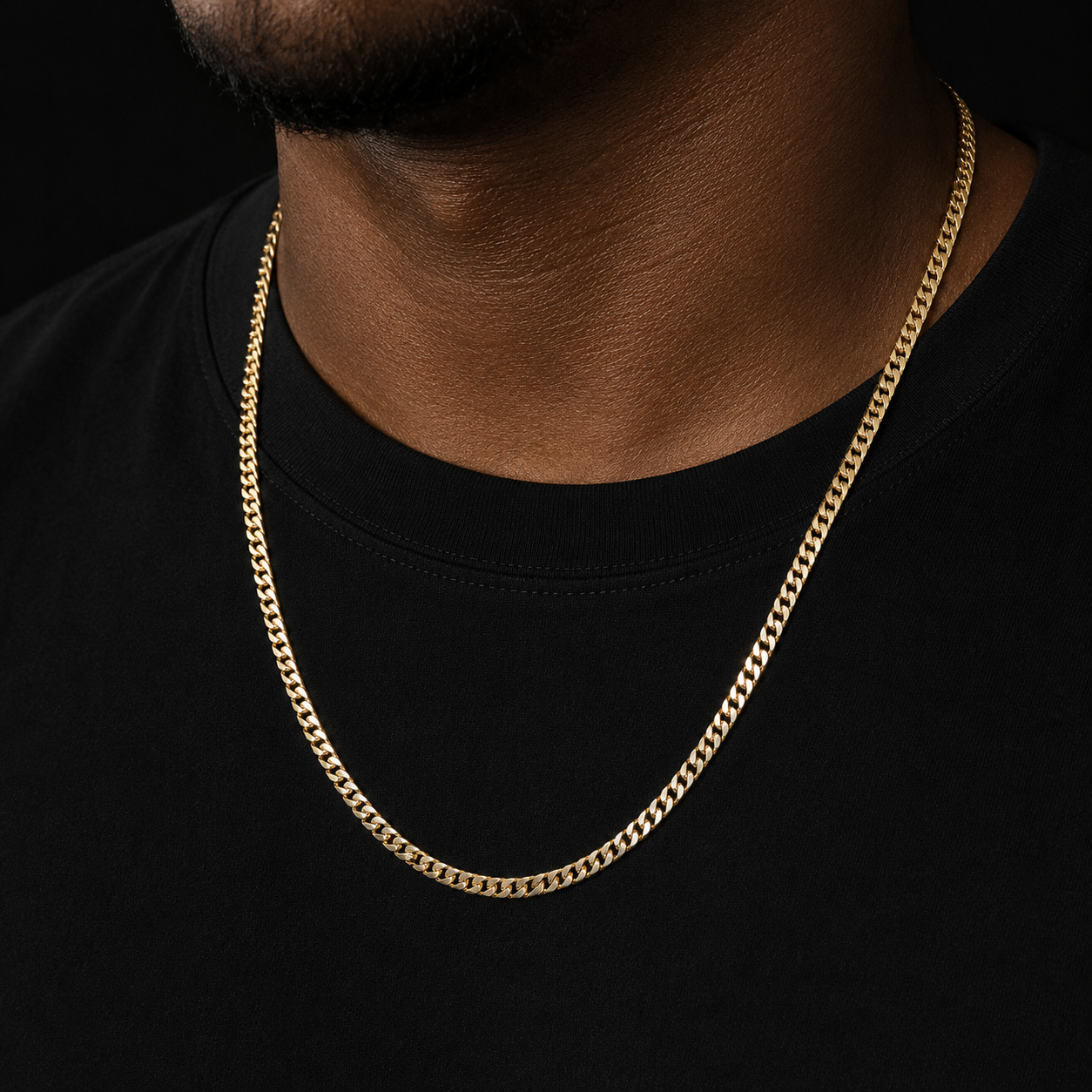 Bubble Letter 5 MM Cuban Chain Stainless Steel Material Gold Color Hip Hop Jewelry for Men Women Drop Shipping Products