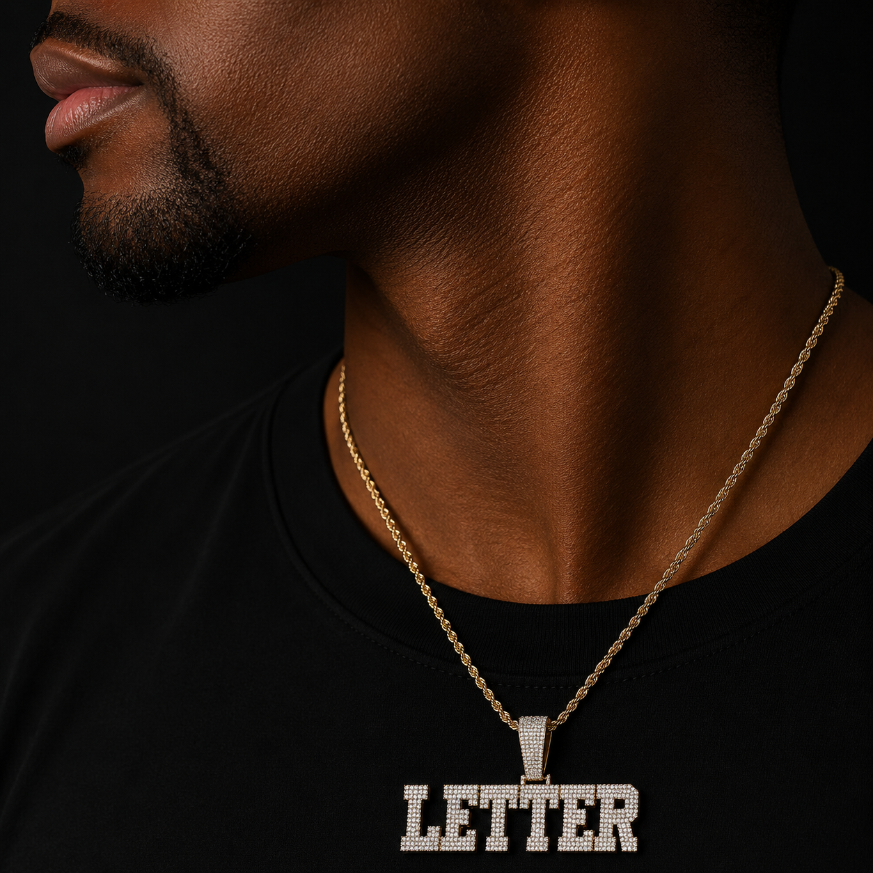 Bubble Letter Iced Out Custom Name Necklace Pendant for Men Personalized Micro Pave Charms Bling Hip Hop Jewelry