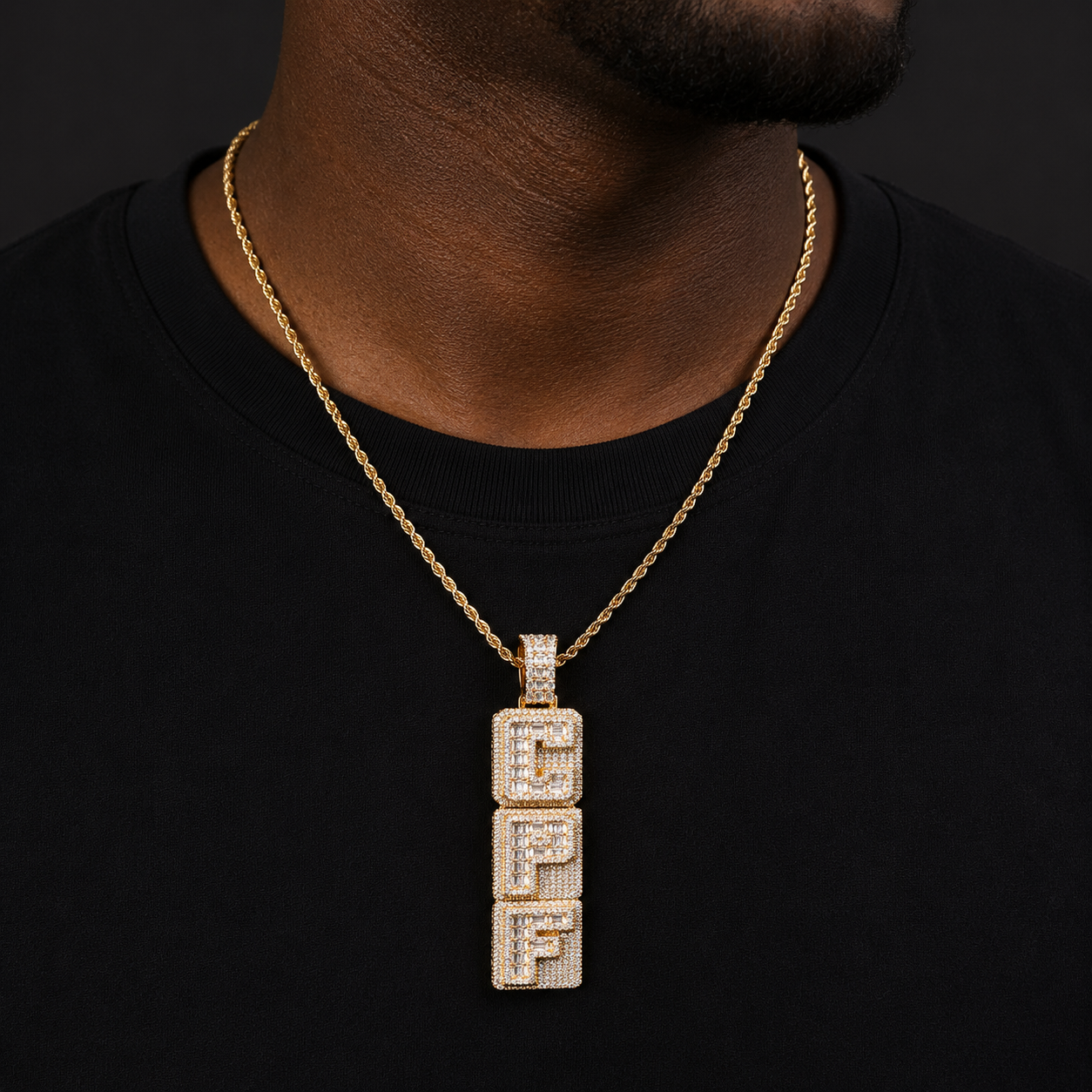 Bubble Letter Iced Out Custom Name Necklace for Men Prong Setting Personazlied Pendant Hip Hop Jewelry