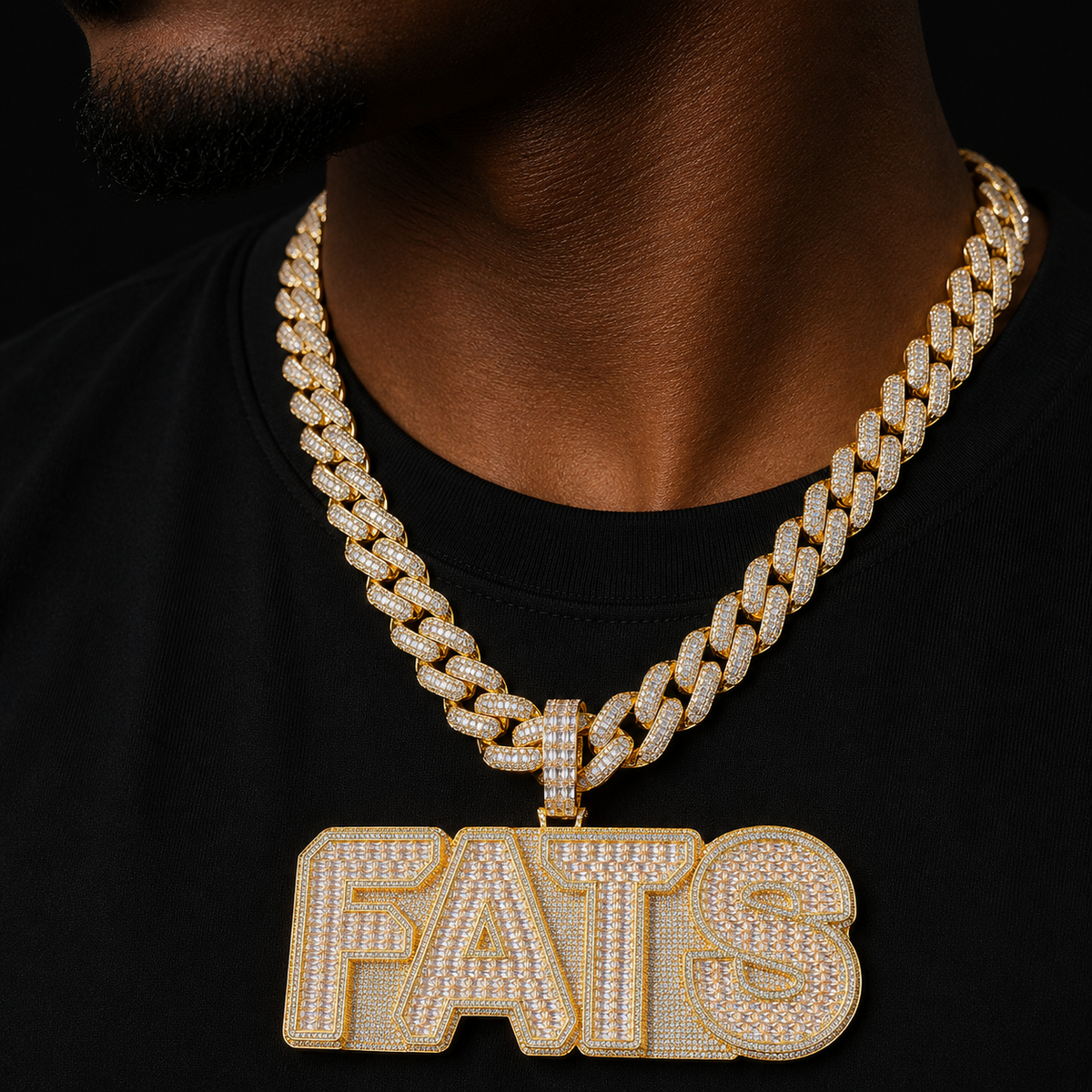 Bubble Letter Baguette Customized Name Plates Necklace for Men Iced Out Personazlied Pendant Prong Setting Hip Hop Jewelry