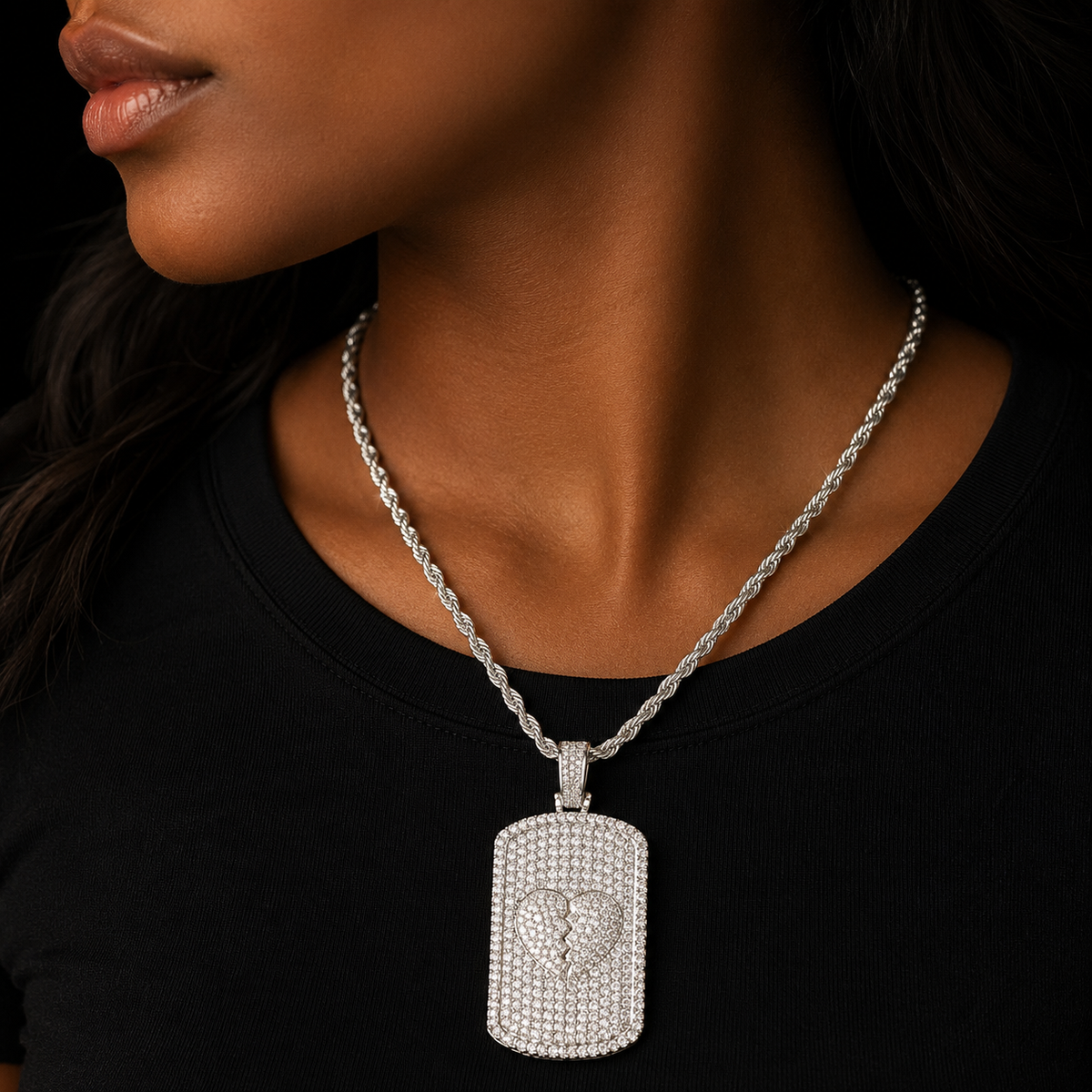 Bubble Letter Iced Out Custom Pendant Photo Medallion for Women Real Gold Plated Rock Street Hip Hop Jewelry