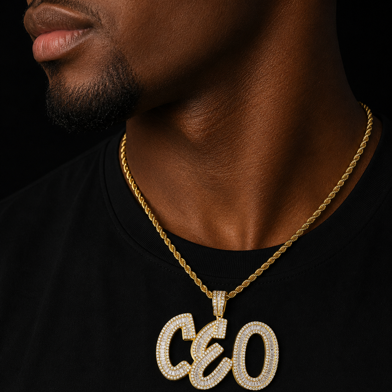 Bubble Letter Custom Name Necklace for Men Baguette Personalized Pendant Iced Out Charms AAAAA Zirconia Hip Hop Rock Jewelry