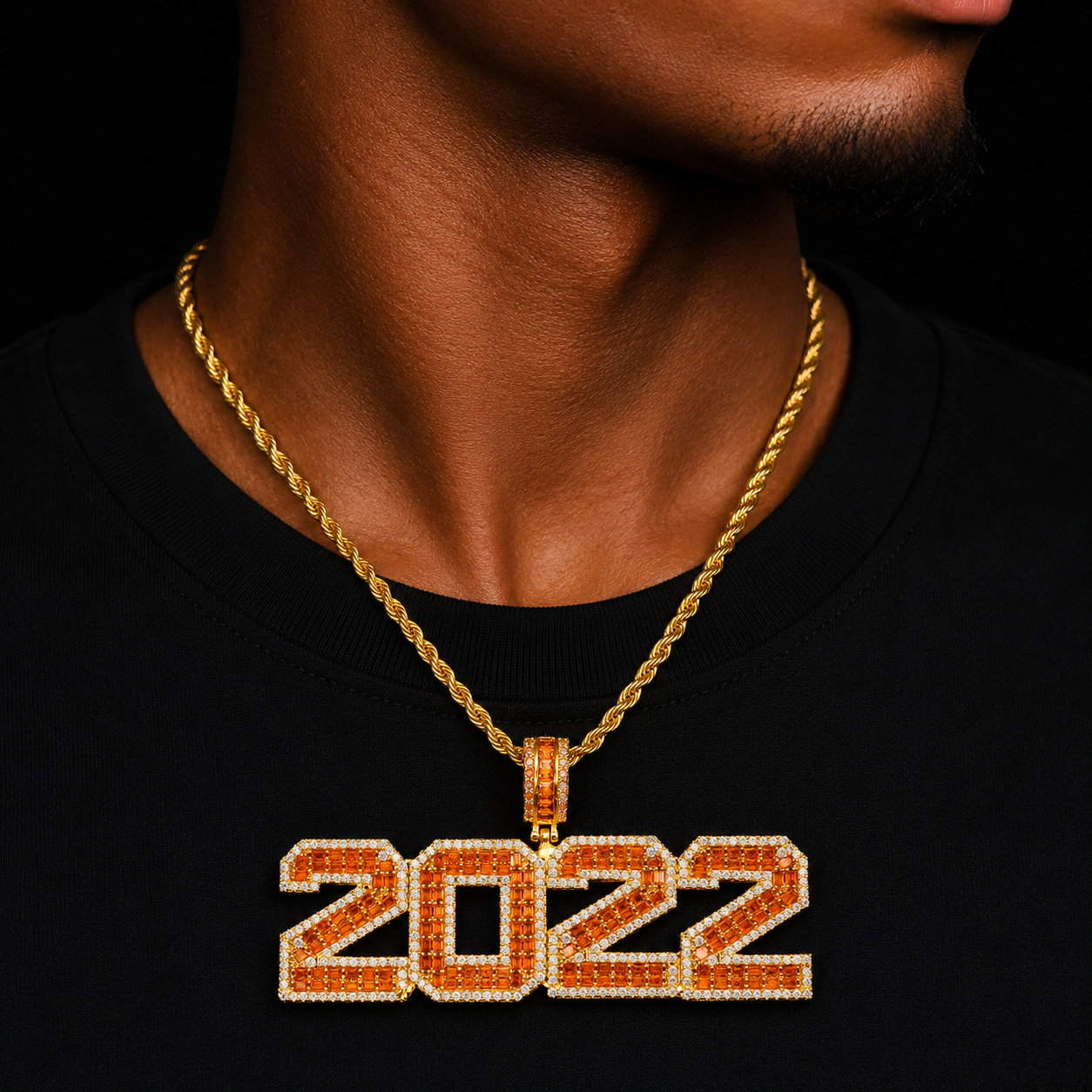 Bubble Letter Iced Out Charms Custom Name Necklace for Men Personalized Pendant for Women Solid Back Baguette Hip Hop Jewelry