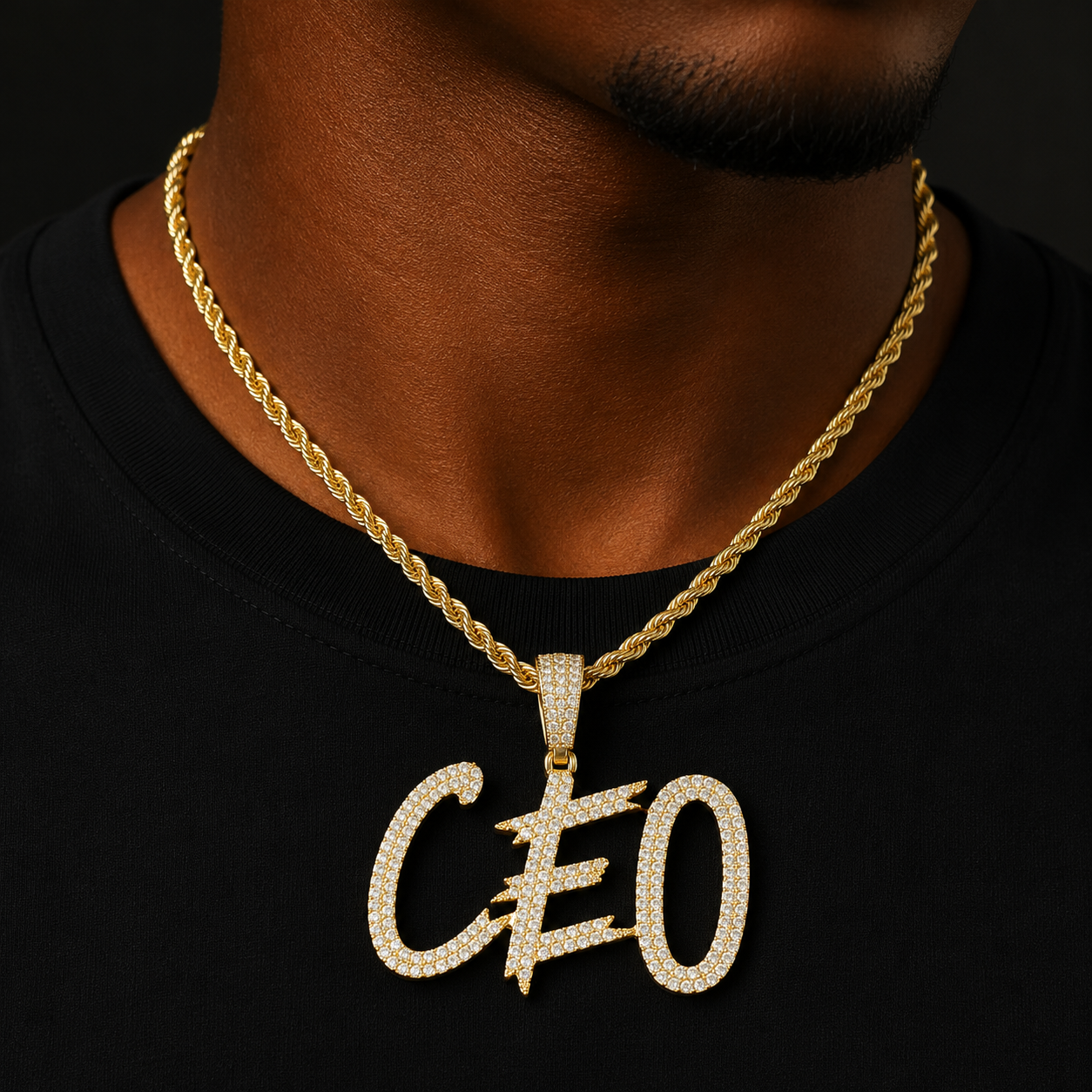 Bubble Letter Custom Name Necklace for Men Cursive Letters Personalized Pendant Charms Solid Back Hip Hop Jewelry Collares Hombr