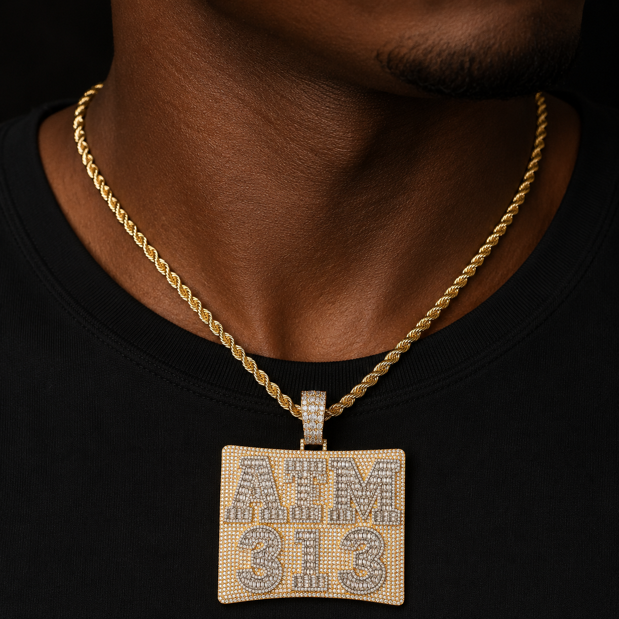 Bubble Letter Customized Jewelry Army Name Plates Necklace for Men Iced Out Personlized Pendant Hip Hop Charms Bling