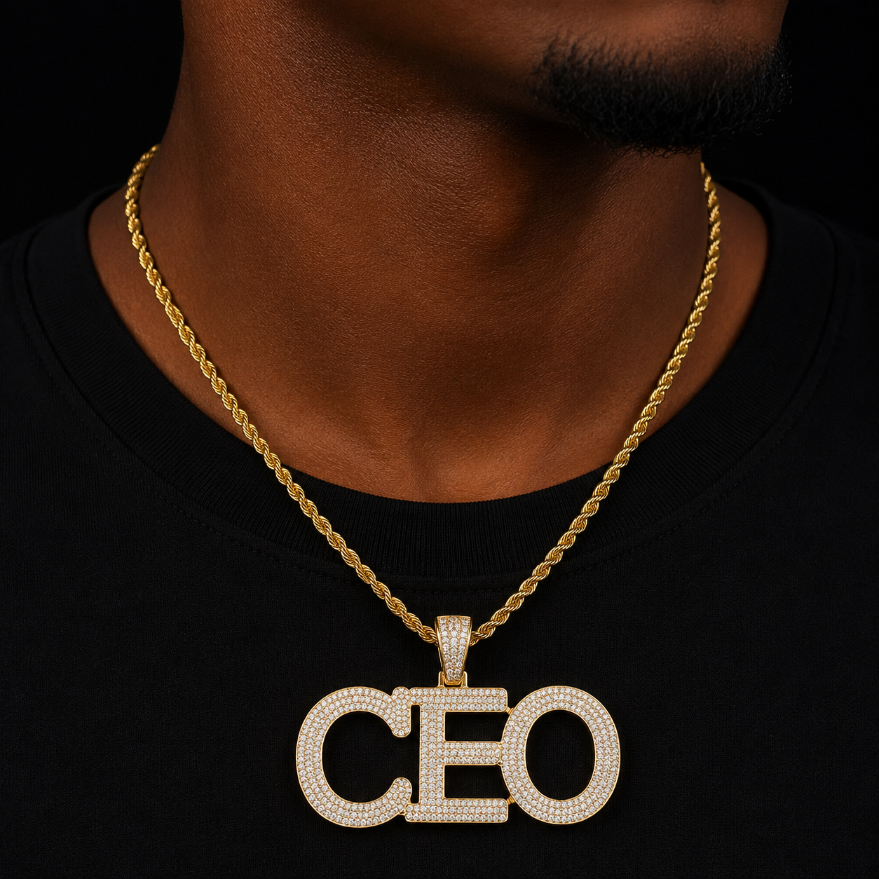 Bubble Letter Personalized Necklace for Men Custom Name Real Gold Plated Jewelry Iced Out Pendant