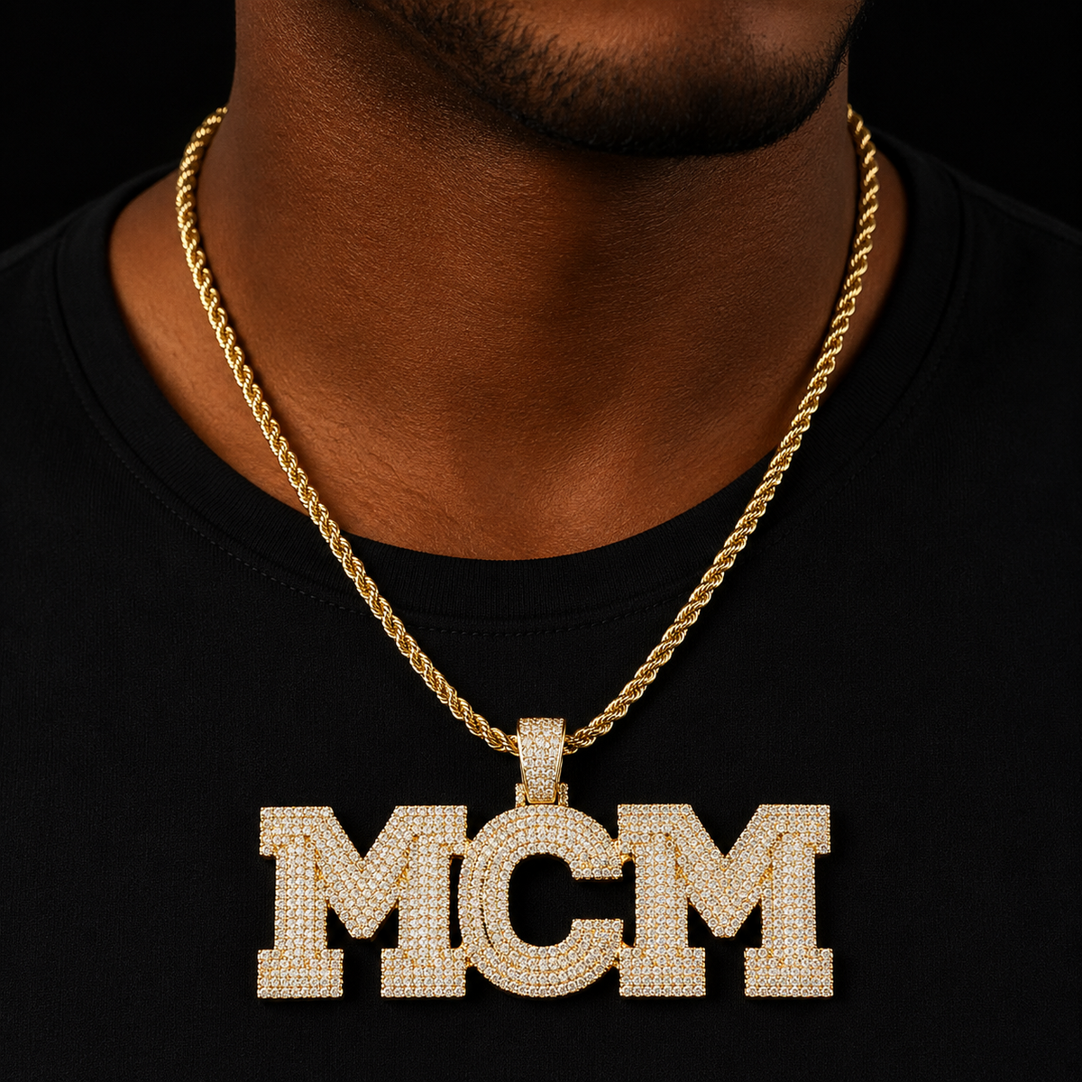 Bubble Letter Custom Name Necklace for Men Personalized Pendant Cubic Zircon Gold Plated Hip Hop Rock Jewelry 2022 Trend