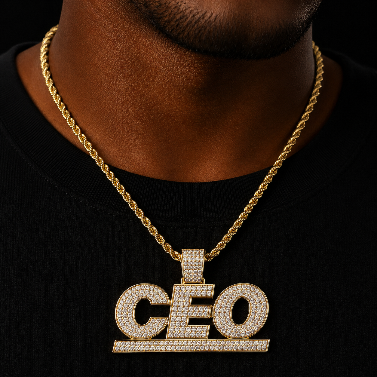 Bubble Letter Custom Name Necklace for Men Real Gold Plated Personalized Pendants Charms Iced Out Hip Hop Jewelry Rock Street