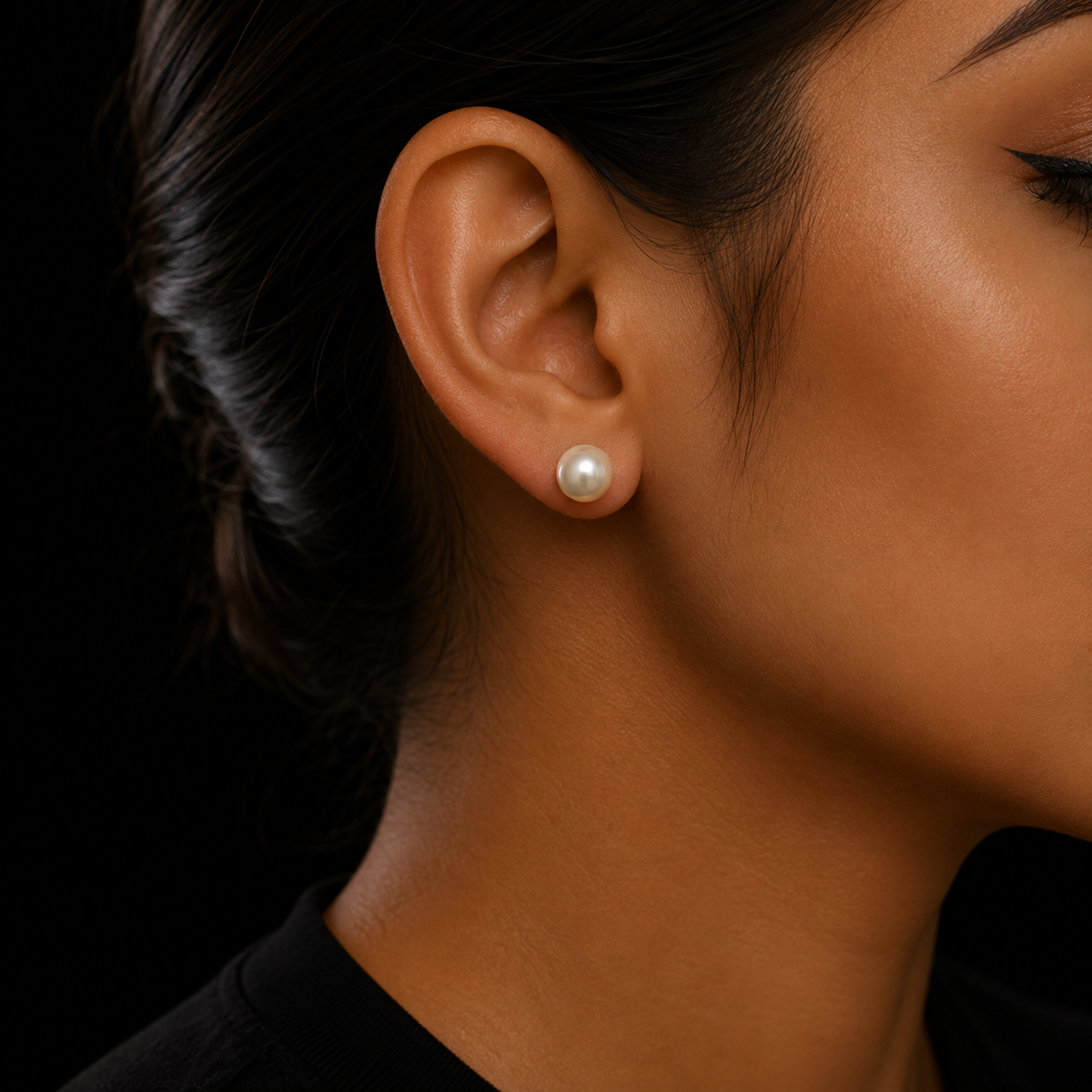Bubble Letter Pearl Stud Earrings for Women Hip Hop Jewelry 2021 Trend Christmas Gift