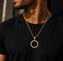 Bubble Letter Iced Out Solid Back Custom Photo Pendant for Men 5A Cubic Zirconia Prong Setting Hip Hop Jewelry